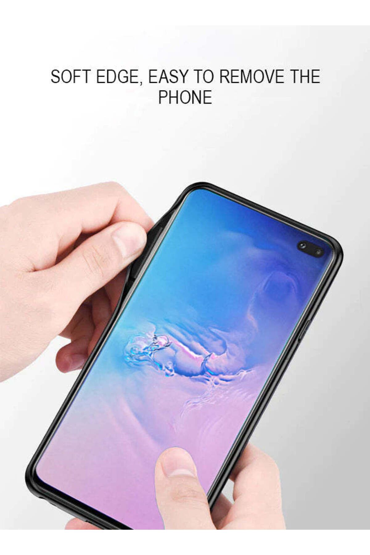Tolwak-Samsung Galaxy S10 Plus Protective Case Cover X Pattern 4