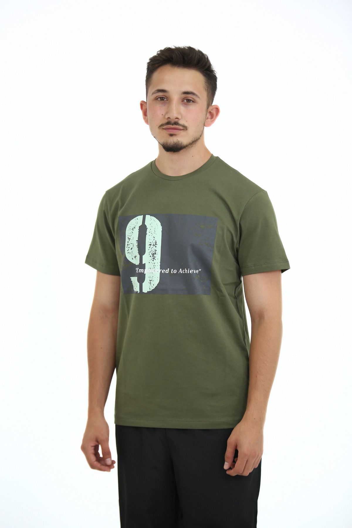 Lorenzo Mazzoli T-shirt Premium Kalite, Comfort Fit, Modern Baskılı Düz Renk Tişört