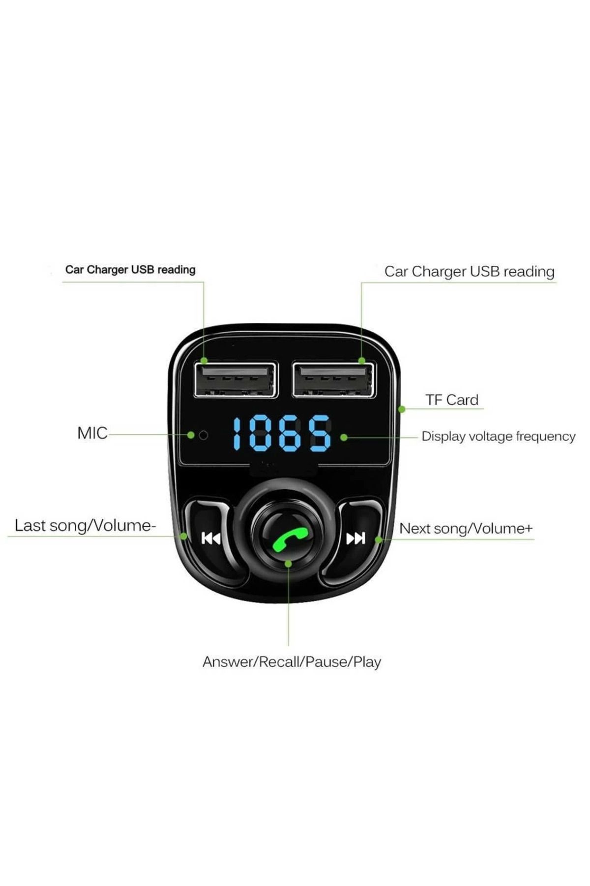 Emper Carx8 Bluetooth Araç Kiti Fm Transmitter