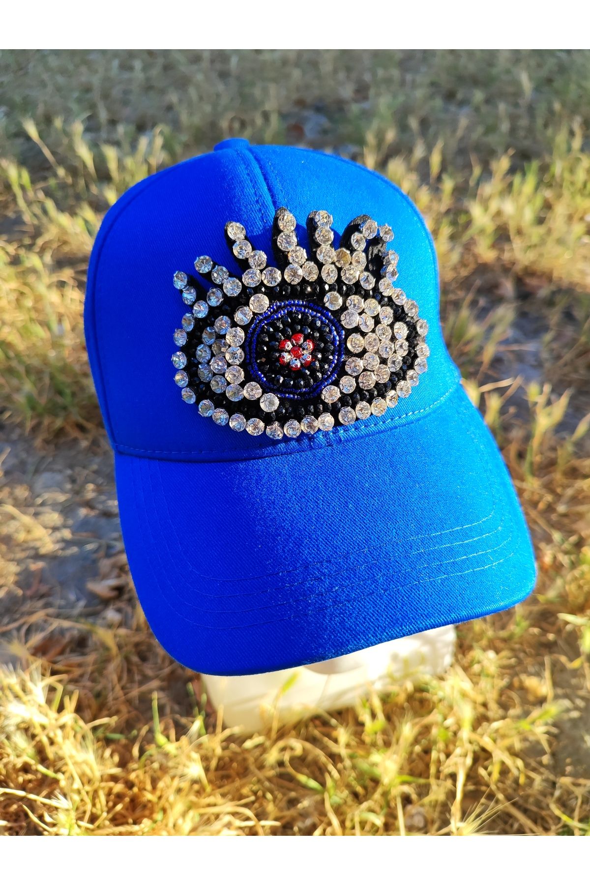 SAHRA BEACHWEAR Kadın Plaj Şapkası, Hasır Şapka, Handmade Tasarım Şapka, Yazlık Şapka , Kovboy Şapkası, Kasket