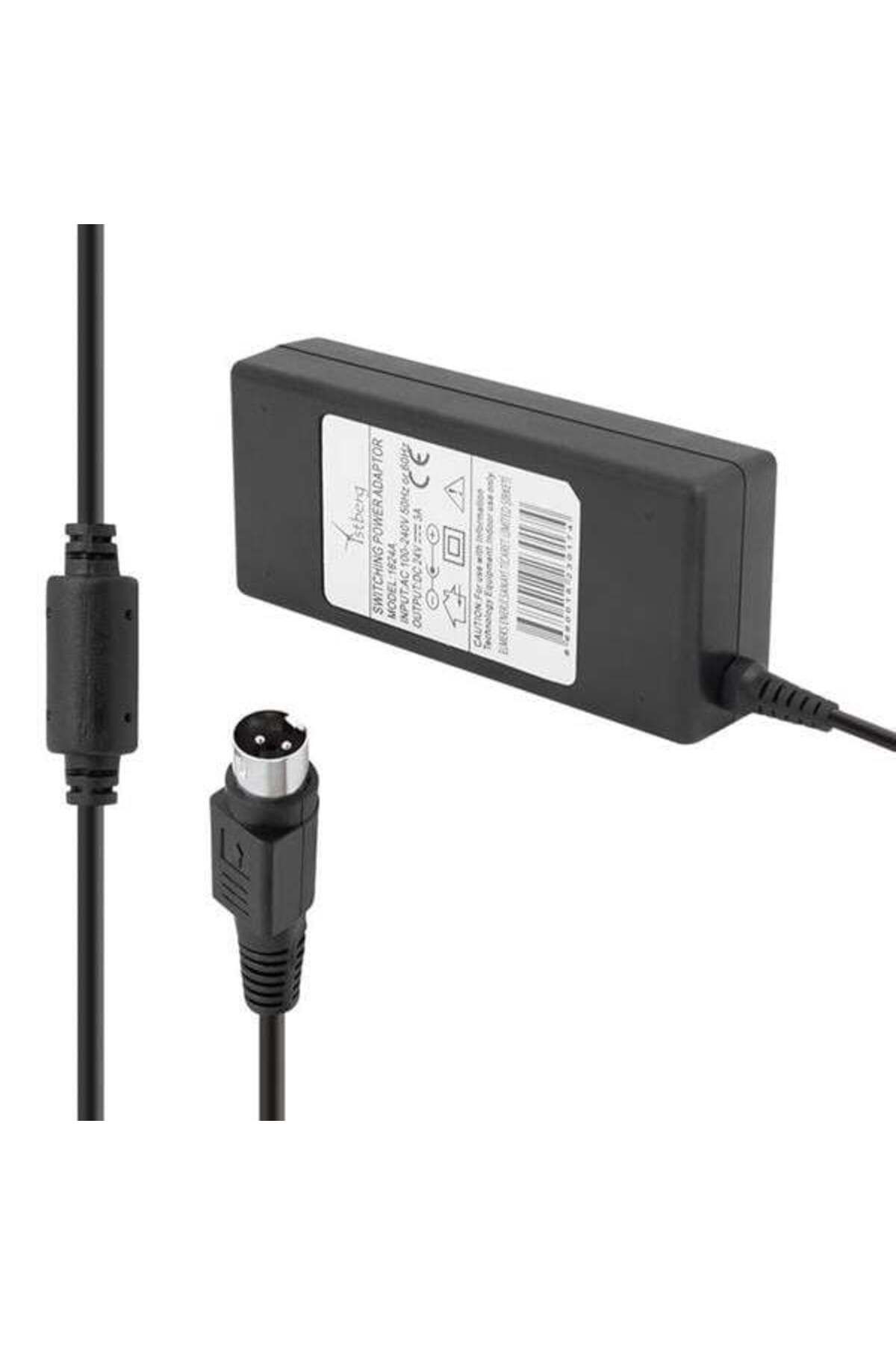 Emperium Fully 1605K 24 Volt 3 Amper 3 Pinli Plastik Kasa Masaüstü Printer Adaptörü