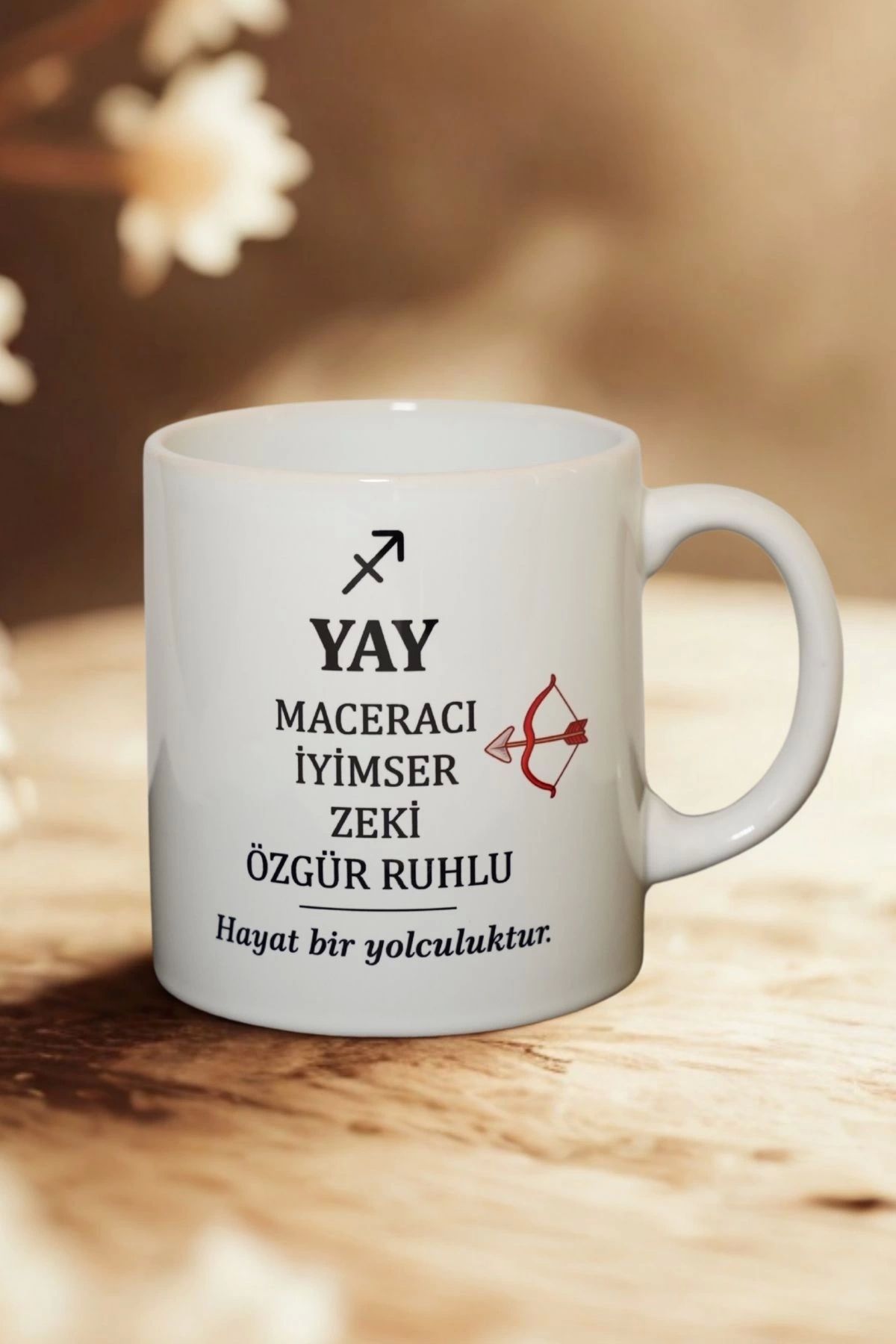 Ahinur Mutfak Yay Burcu Temalı Burç Bardağı Kupa