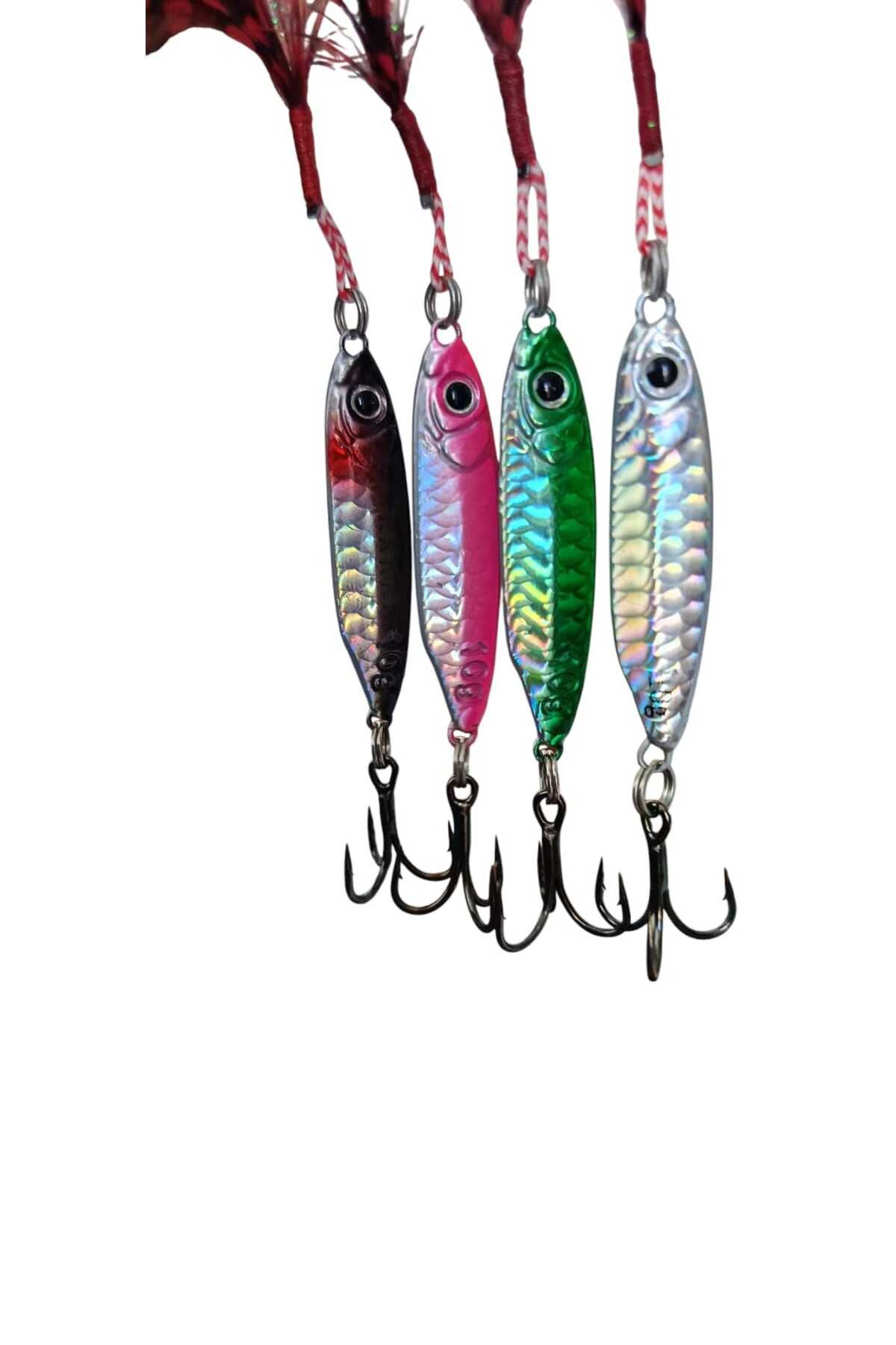 hobidaşım 4 Parça Set Metal Jig Kıyı Döküm Yem - Tuzlu Su Balıkçılığı İçin Etkili Yapay Balık Yemi