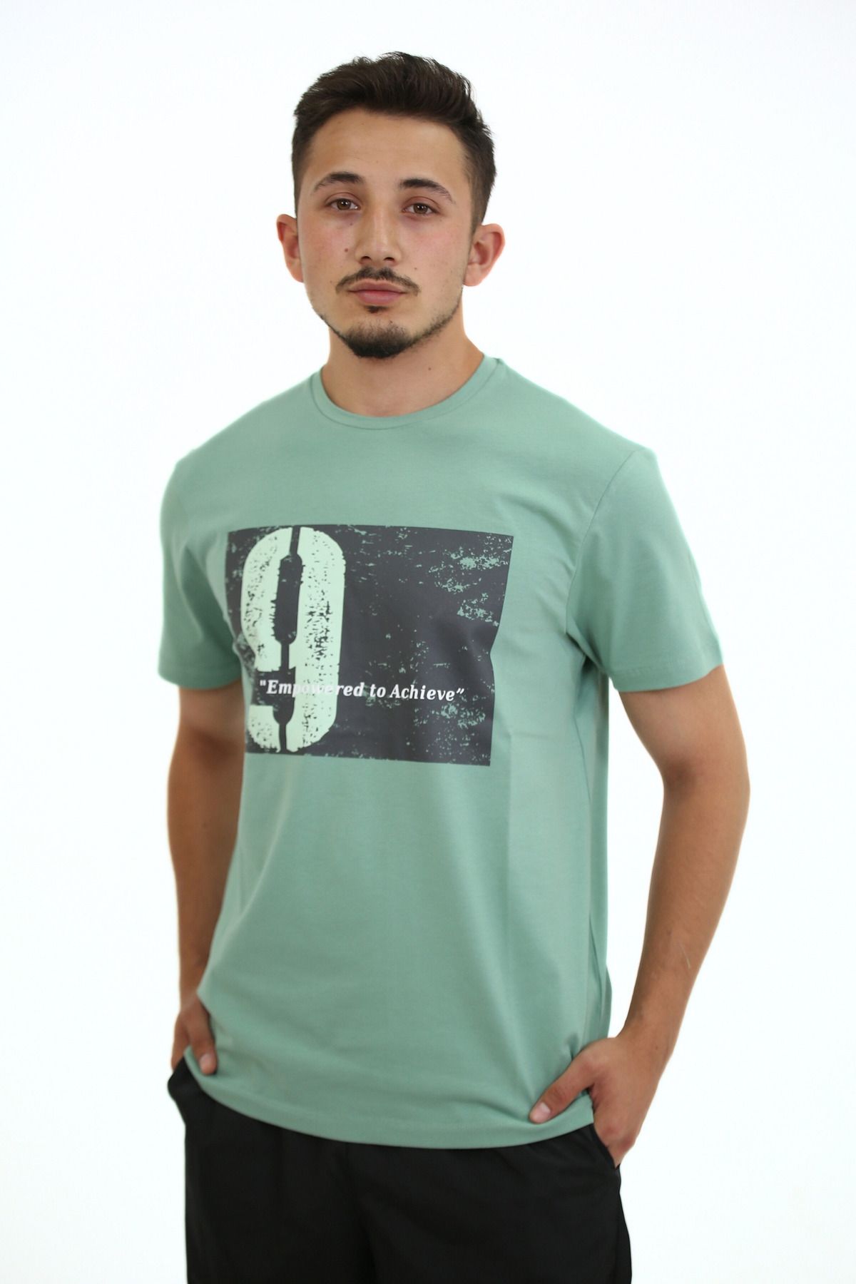 Lorenzo Mazzoli T-shirt Premium Kalite, Comfort Fit, Modern Baskılı Düz Renk Tişört