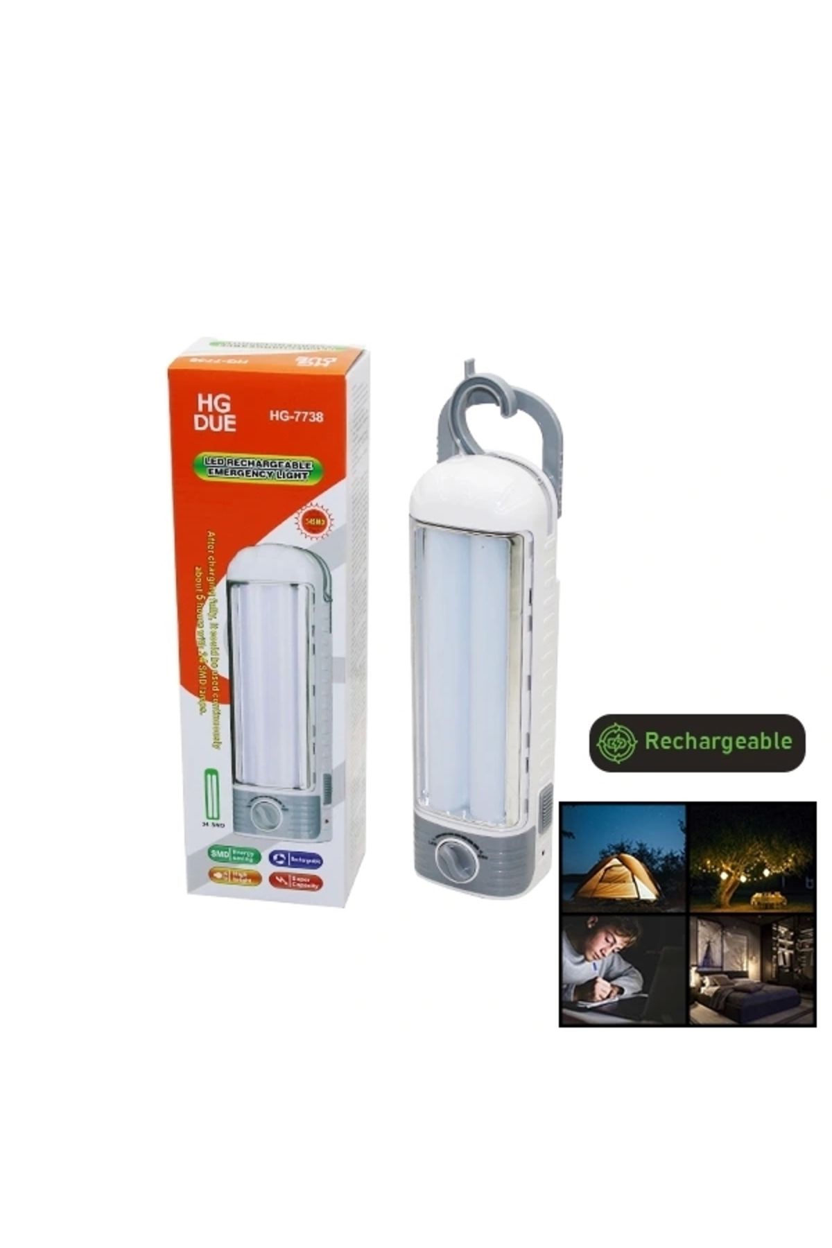 shopwave 34 SMD LED ŞARJLI IŞILDAK FENER (5047)