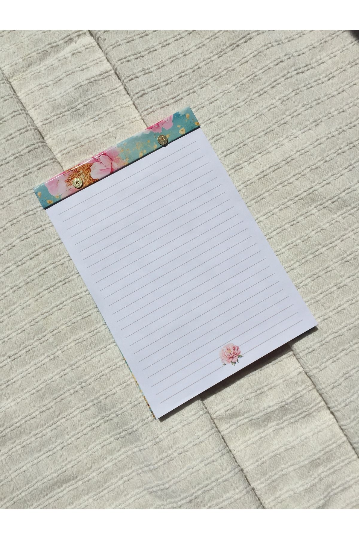 LaCerdaDesign A5 Çiçek Desenli Defter