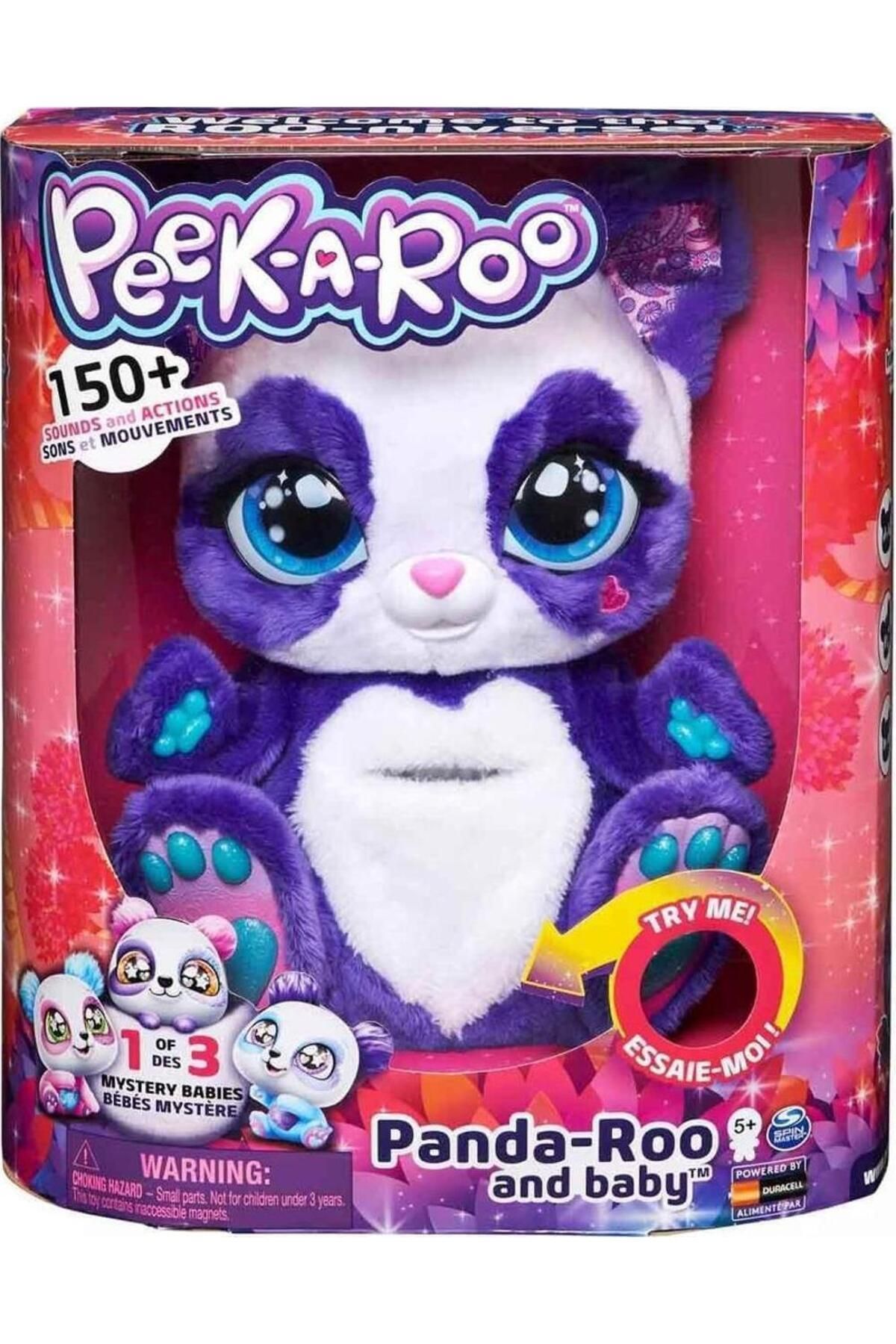 GIOCHI PREZIOSI İnteraktif Peluş Panda Peek A Roo