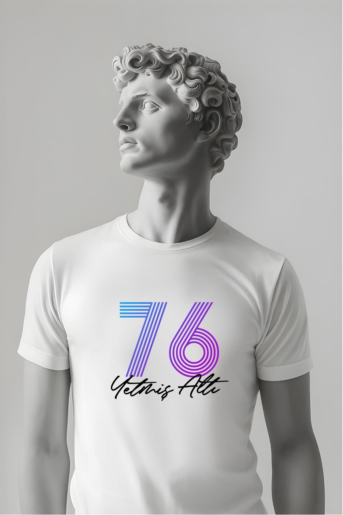 362BASKI Doğum Yılı Temalı '76 Baskılı Tshirt