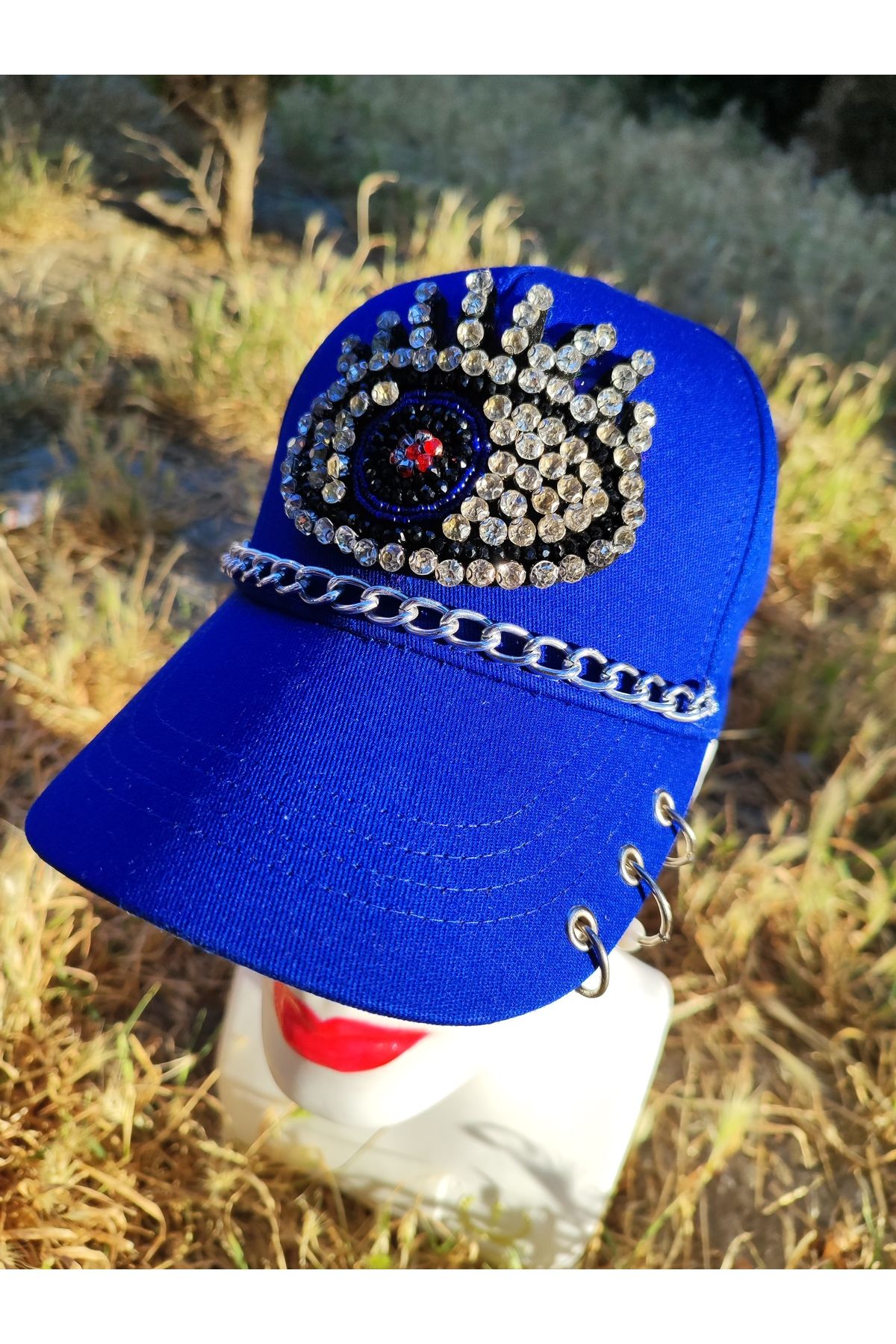 SAHRA BEACHWEAR Kadın Plaj Şapkası, Hasır Şapka, Handmade Tasarım Şapka, Yazlık Şapka , Kovboy Şapkası, Kasket