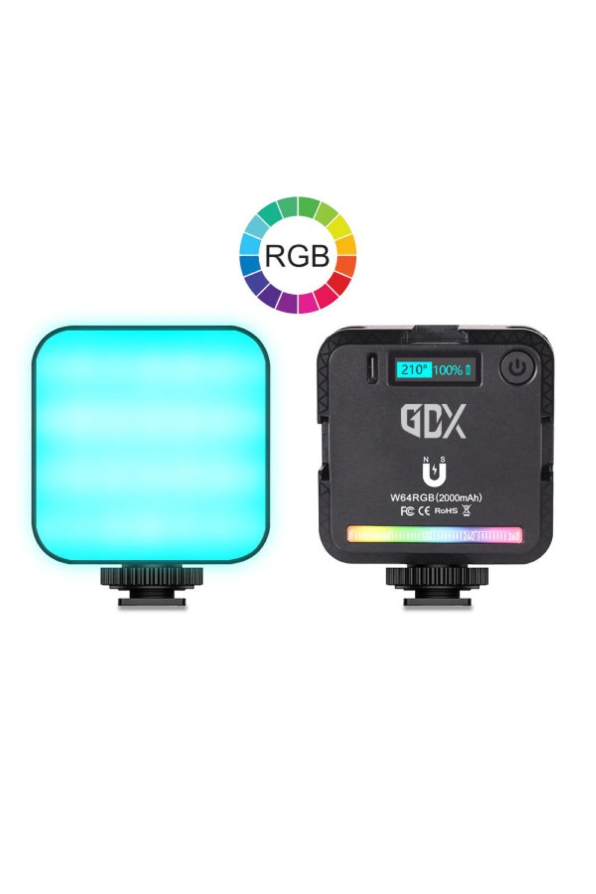 Gdx 64 Rgb Led Mıknatıslı Mobil Video Işığı