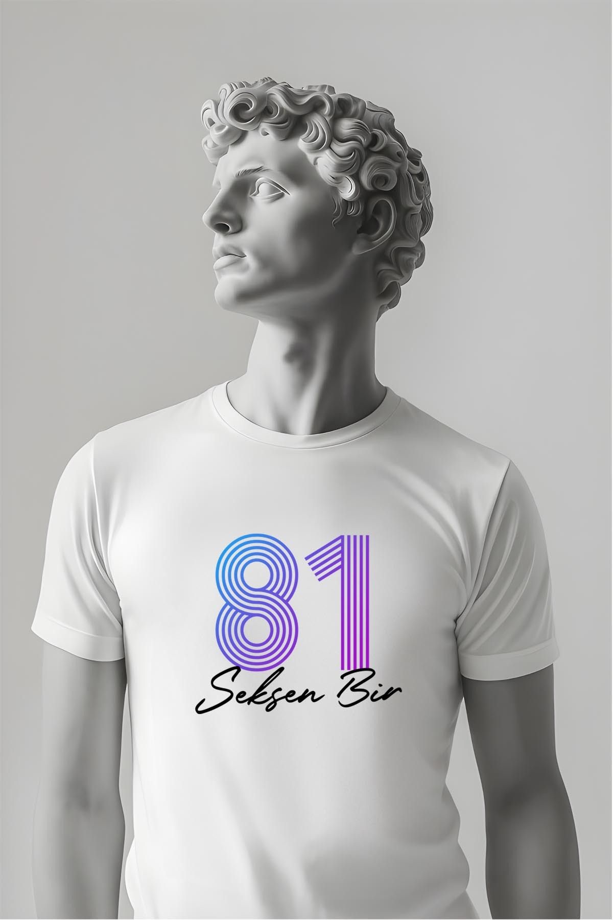 362BASKI Doğum Yılı Temalı '81 Baskılı Tshirt