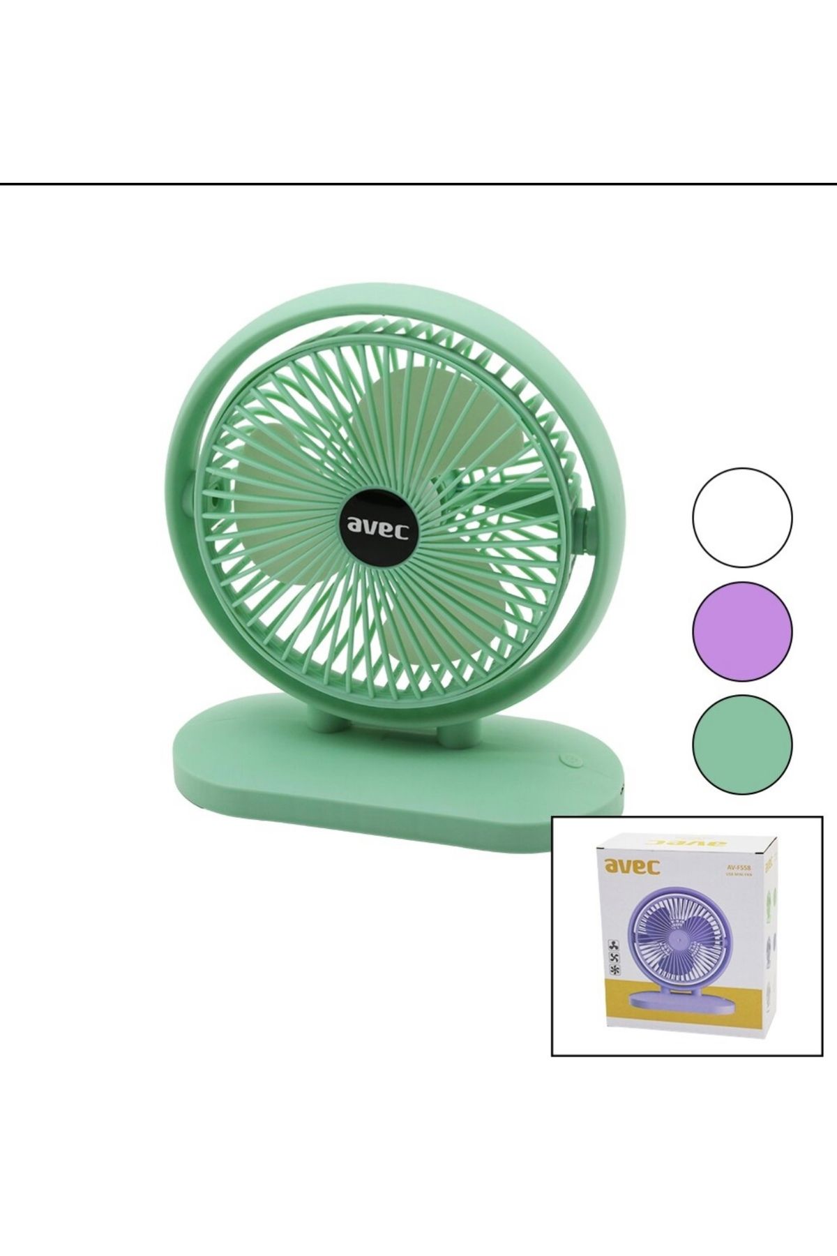 PRATİK SHOP Şarjlı masaüstü fan
