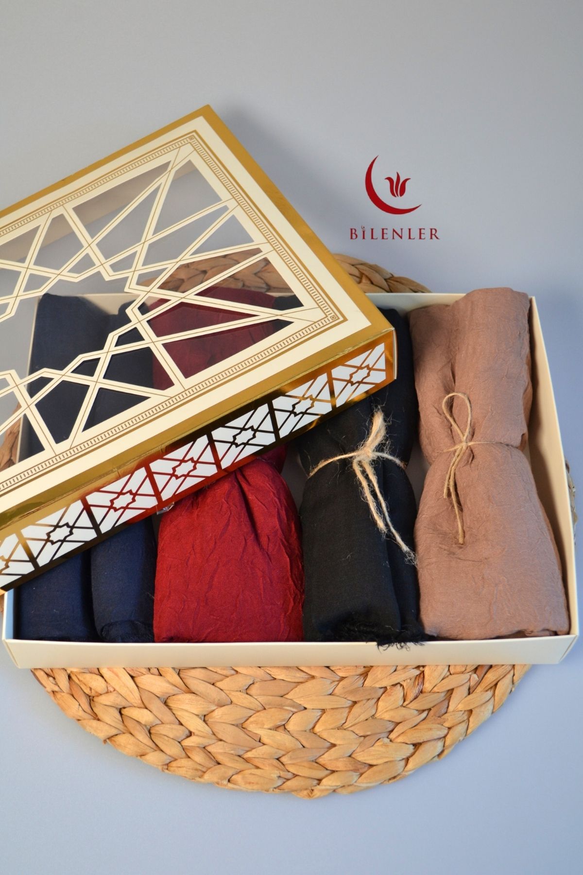Bilenler Bambu Kraş & Şal – 75x210 cm | Nefes Alabilir, Terletmez, Tok Duruşlu Mevsimlik Kumaş (4'lü Kutu)