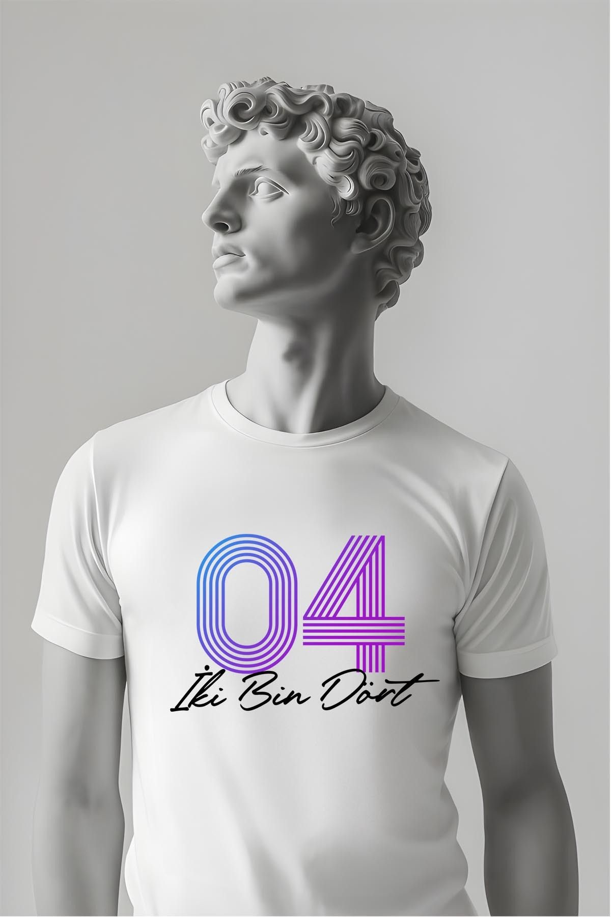 362BASKI Doğum Yılı Temalı '04 Baskılı Tshirt