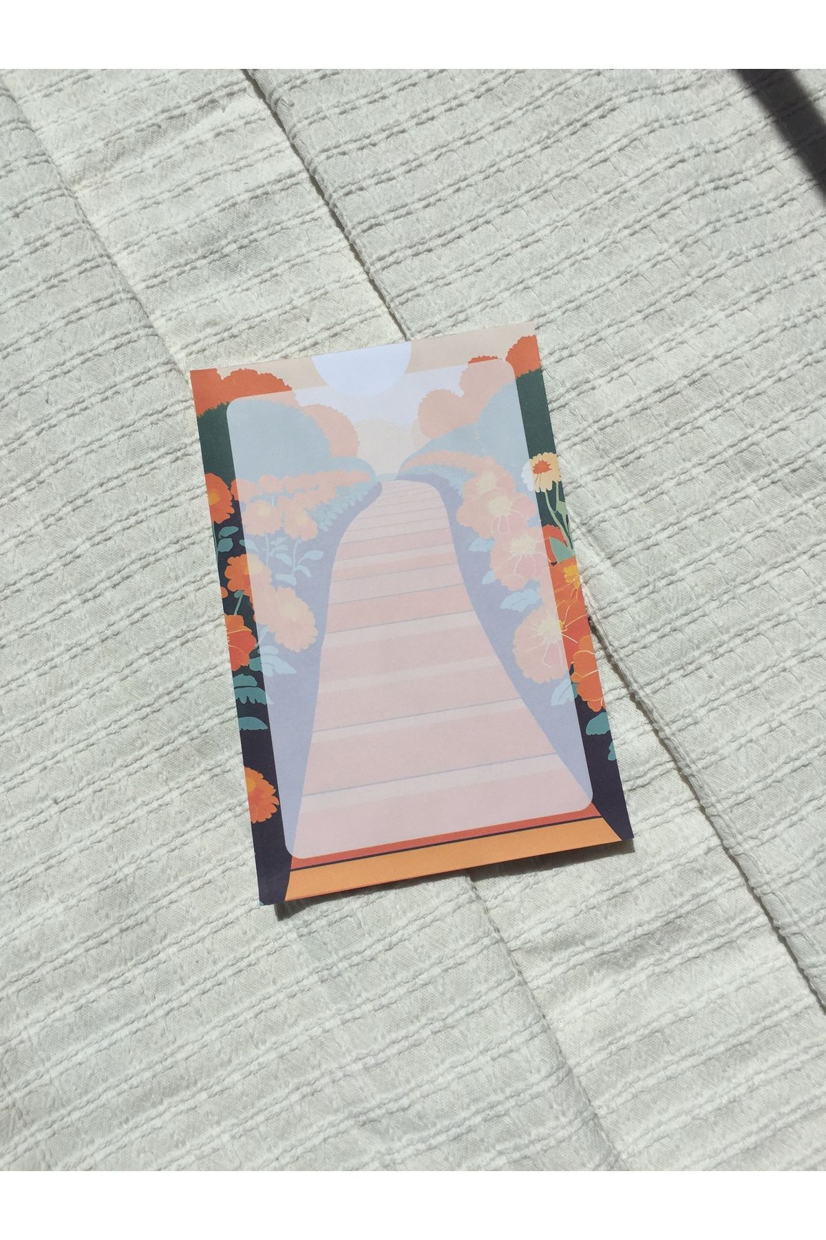 LaCerdaDesign Çiçekli Yollar Notepad,Memopad,Not Defteri