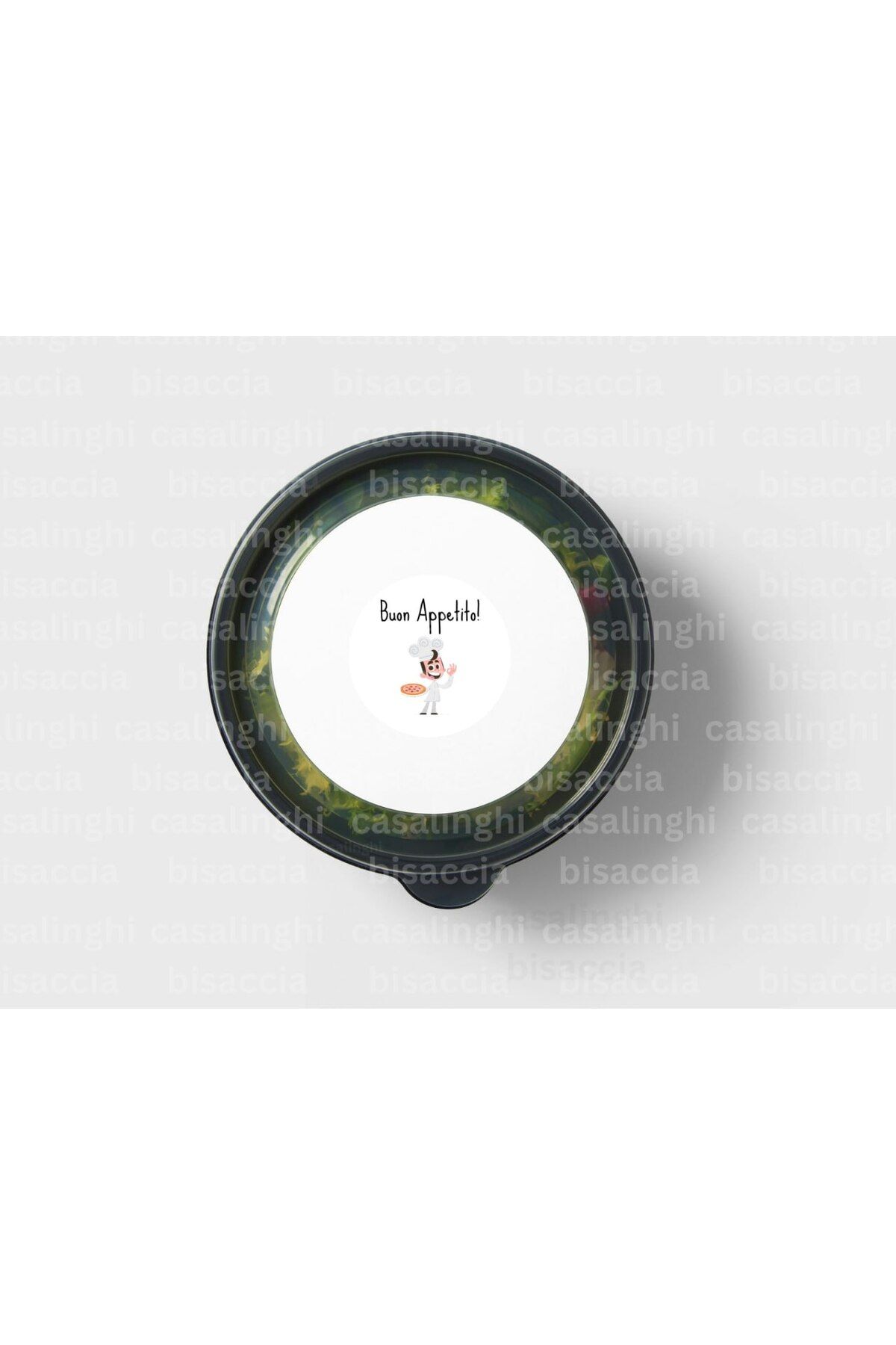 CASALINGHI İtalyanca Dilinde Afiyet Olsun Etiketi Buon Appetito Sticker Pasta Kahve Pizza 4 Cm (90 Adet)