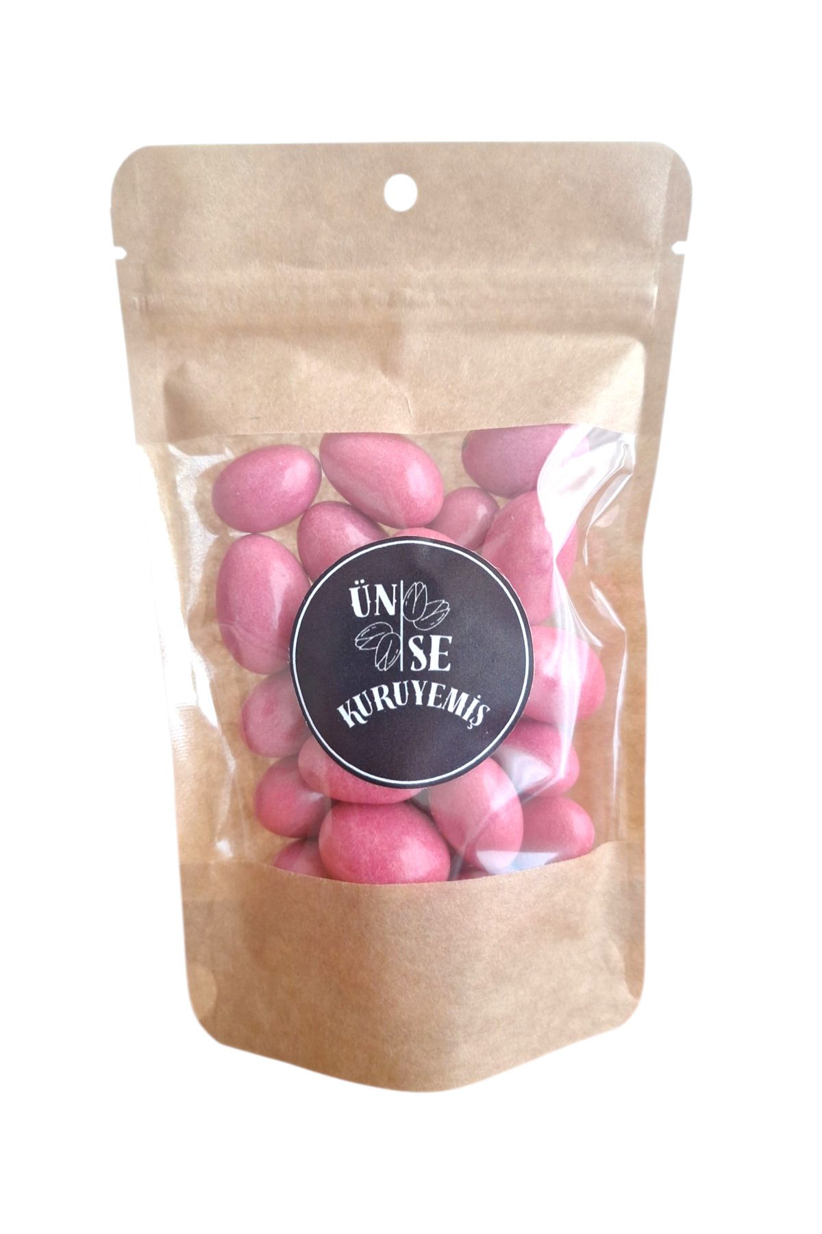 ÜNSEKURUYEMİŞ Badem Şekeri Pembe 100 Gr ( Doğal Katkısız )