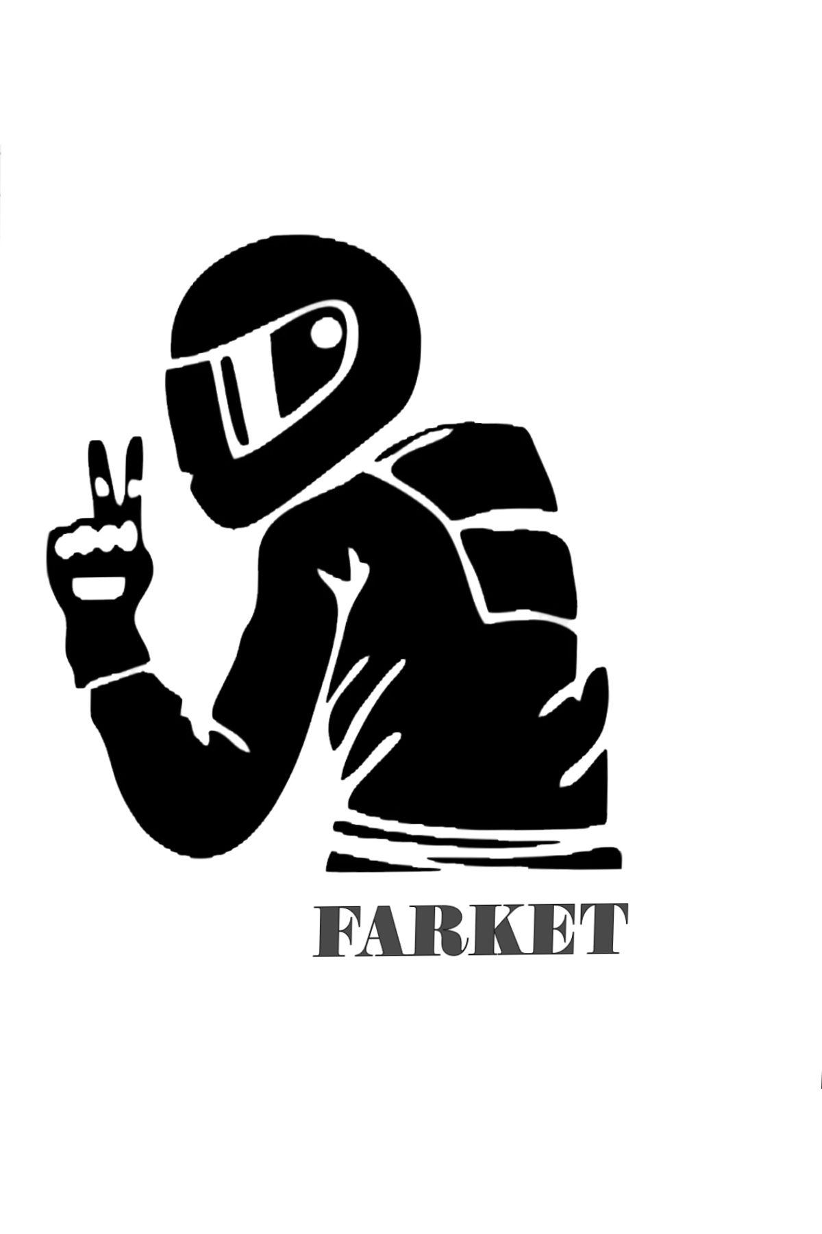 mugshop MOTORSİKLETLİLERİ FARK ET, ARMA, LOGO, STİCKER