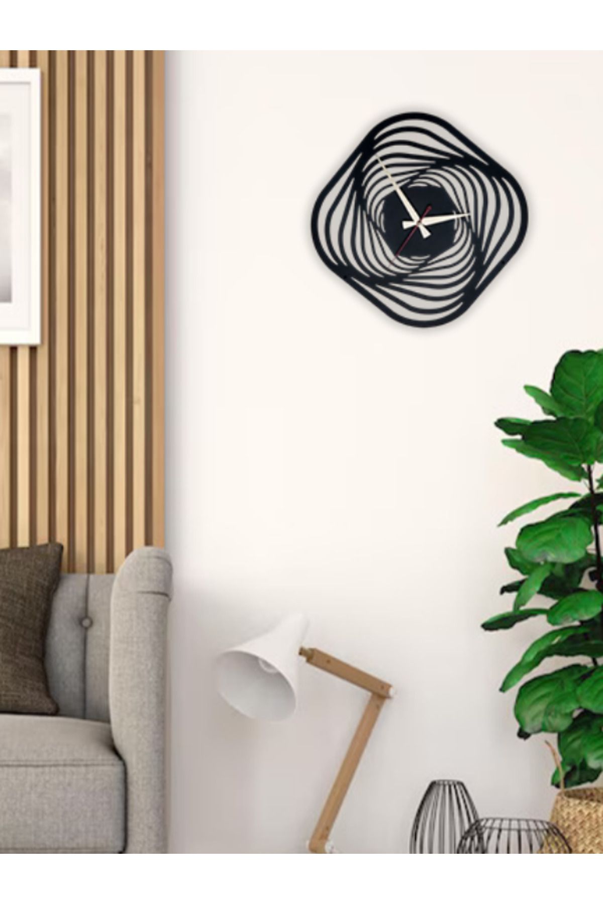 ŞK METAL SPIRA METAL DUVAR SAATİ 40*40