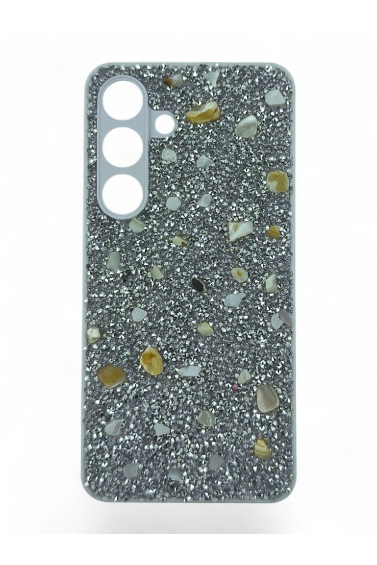 batuteknoloji Samsung Galaxy S25 BatuTeknoloji Kırçıllı Milena Taşlı Silikon Kılıf