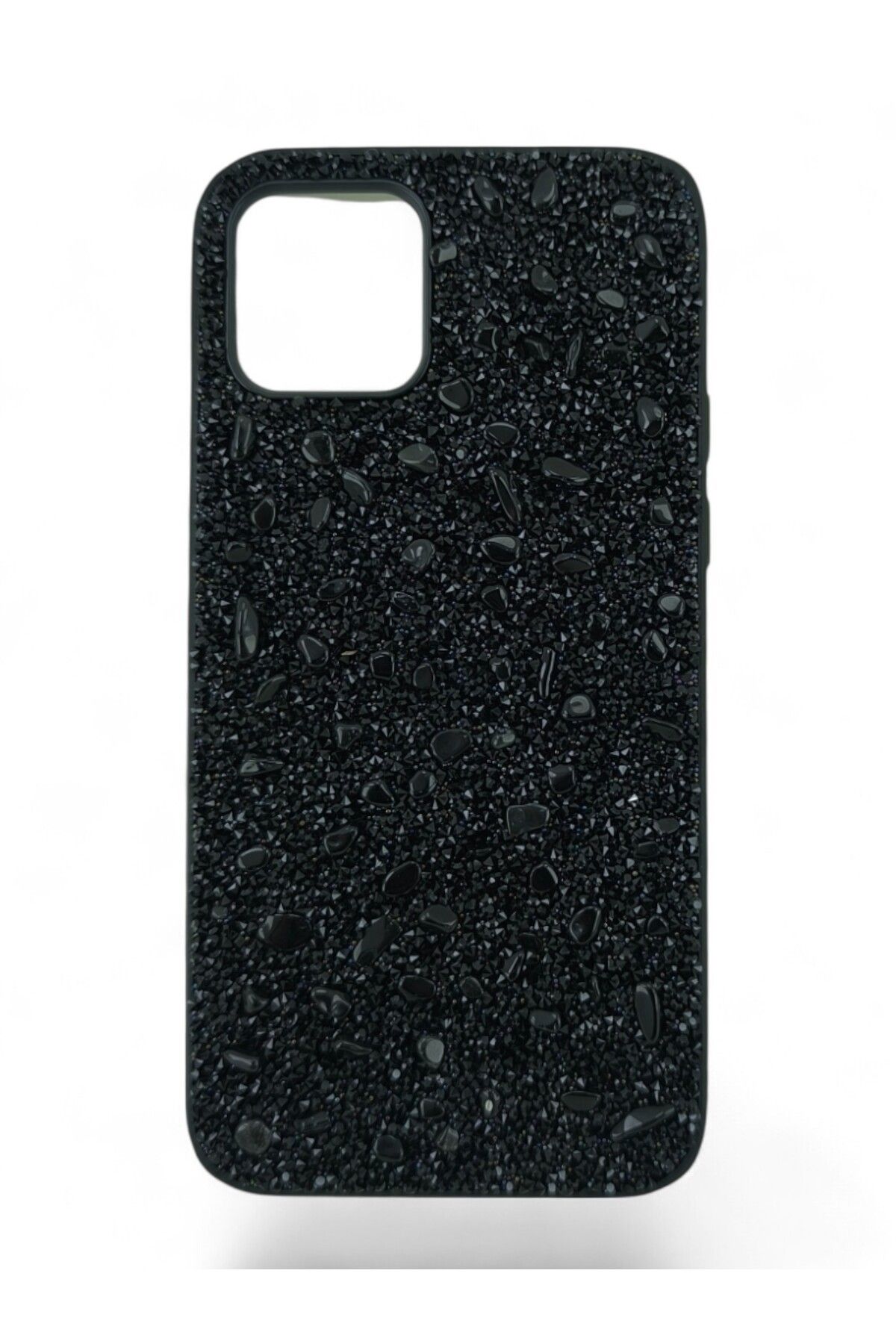 batuteknoloji İphone 12 BatuTeknoloji Kırçıllı Milena Taşlı Silikon Kılıf