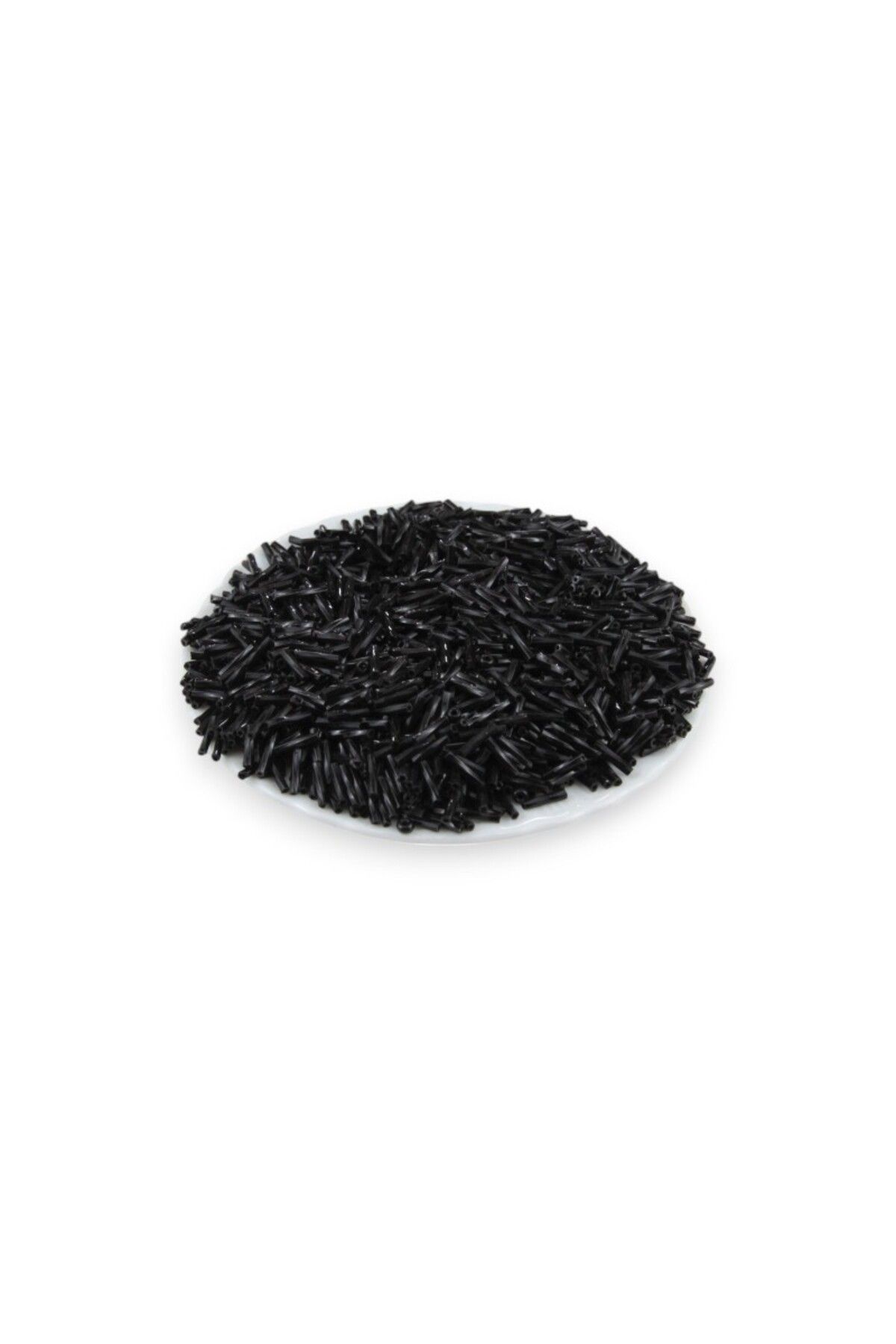 Serhat Aksesuar ve El İşçilik Siyah Burgulu Boru 10 mm Boncuk 100 Gr