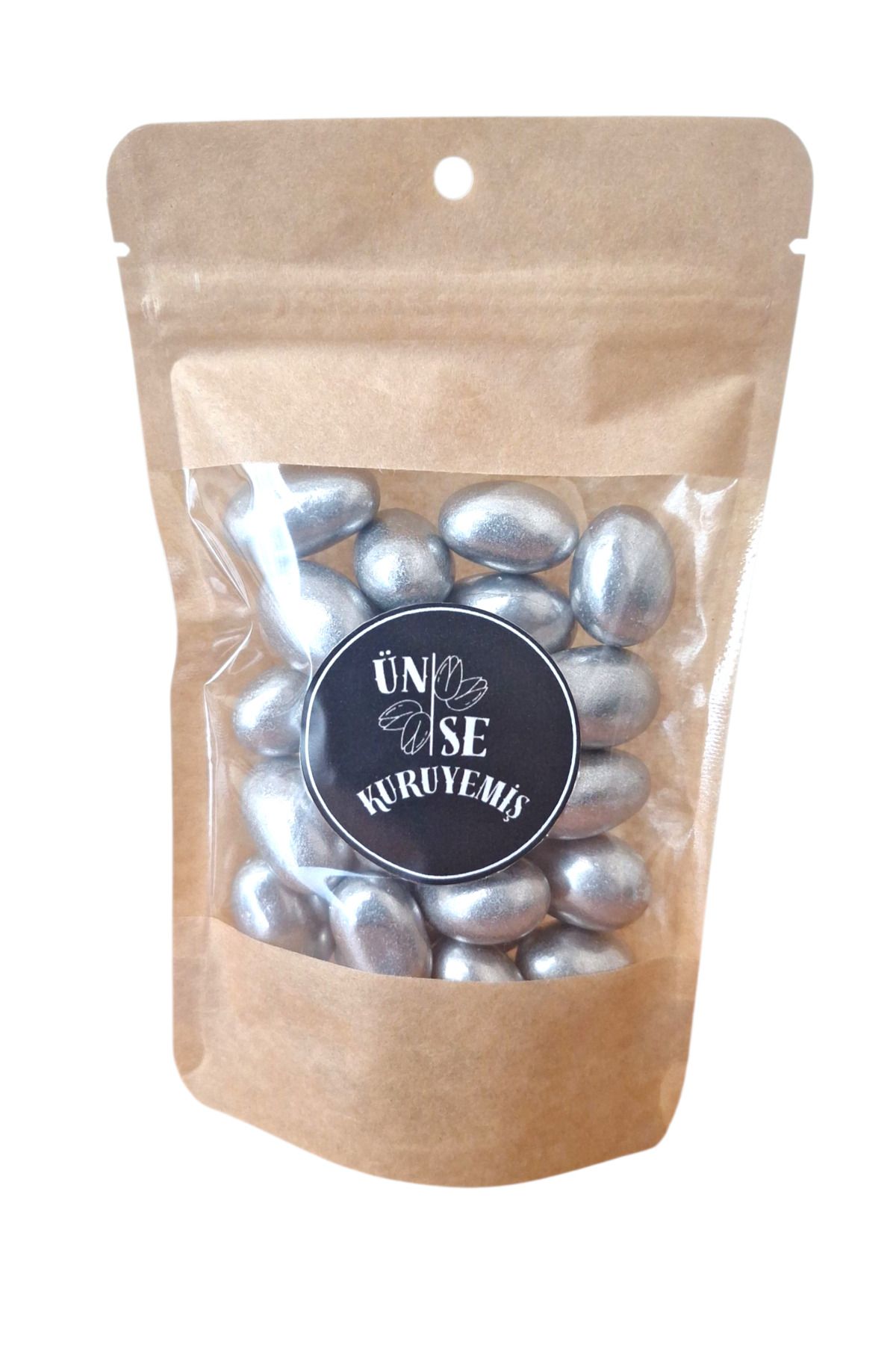 ÜNSEKURUYEMİŞ Badem Şekeri Gümüş 100 Gr ( Doğal Katkısız )
