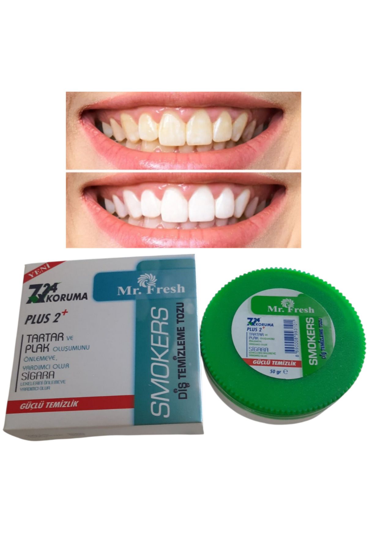Mr.Fresh HMD BİTKİSEL Diş Temizleme ve Beyazlatma Tozu 50 gr