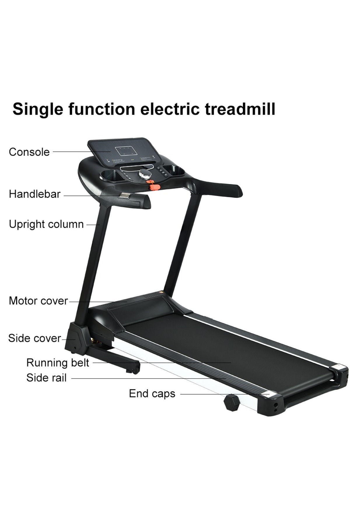 جهاز سير بقوة 4حصان يتحمل 140 كيلوا مساحة الجري 46*122 السرعه 0.8-16 كم 3 مستويات انحدار يدوي 610