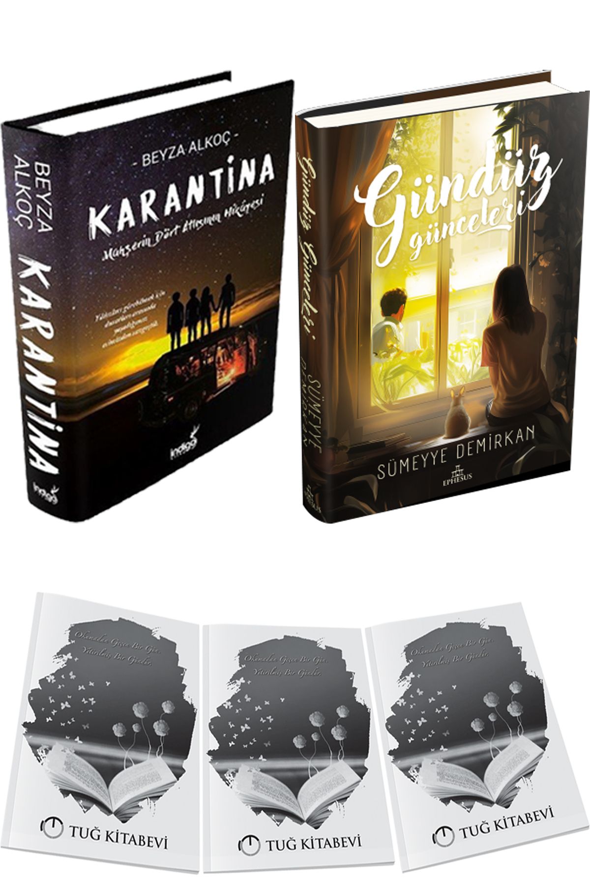 İndigo Kitap Karantina 1 Ciltli ve Gündüz Günceleri Ciltli + Hediyeli