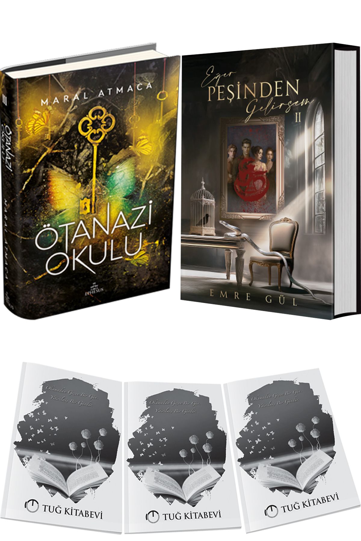 Ephesus Yayınları Ötanazi Okulu 3 Ciltli ve Eğer Peşinden Gelirsem 2 Ciltli + Hediyeli