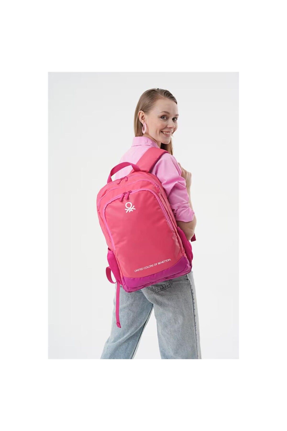 Benetton Sırt Çantası Açık Pembe BNT20878