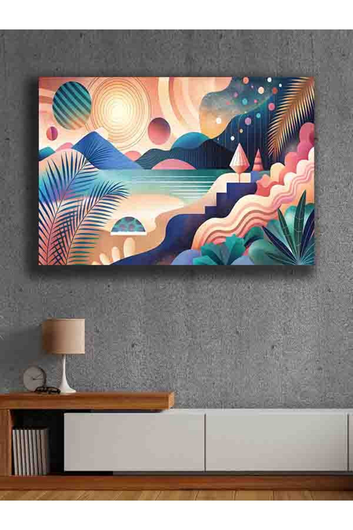 PRİME Concept Modern dekorasyon kanvas tablo %100 pamuklu kumaş