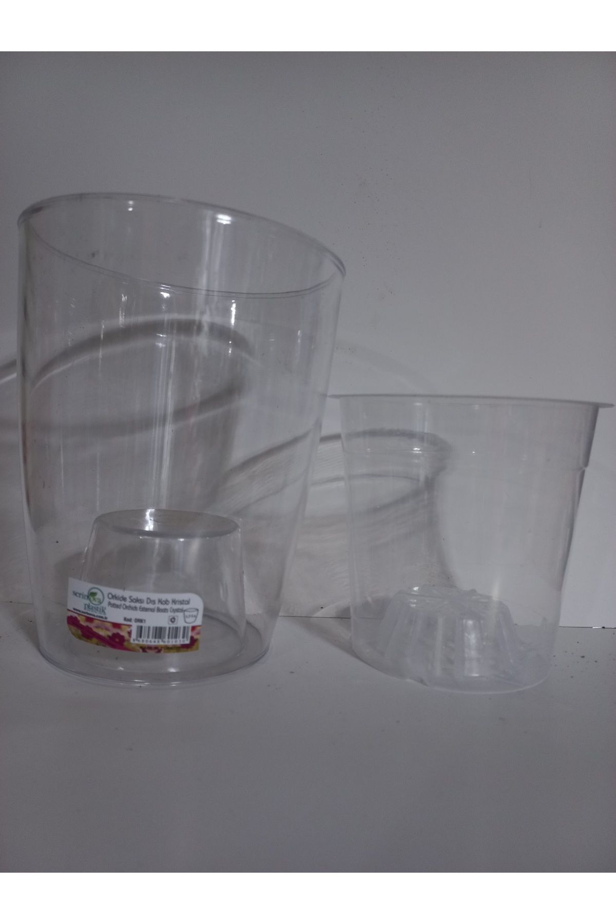 SERİNOVA serinova orkide saksı kabı kristal