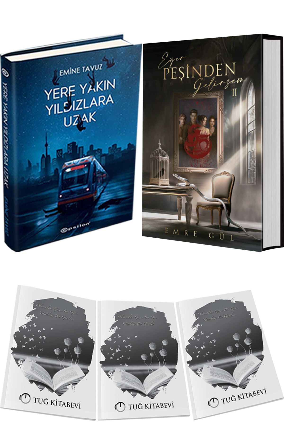 Epsilon Yayınevi Yere Yakın Yıldızlara Uzak Ciltli ve Eğer Peşinden Gelirsem 2 Ciltli + Hediyeli