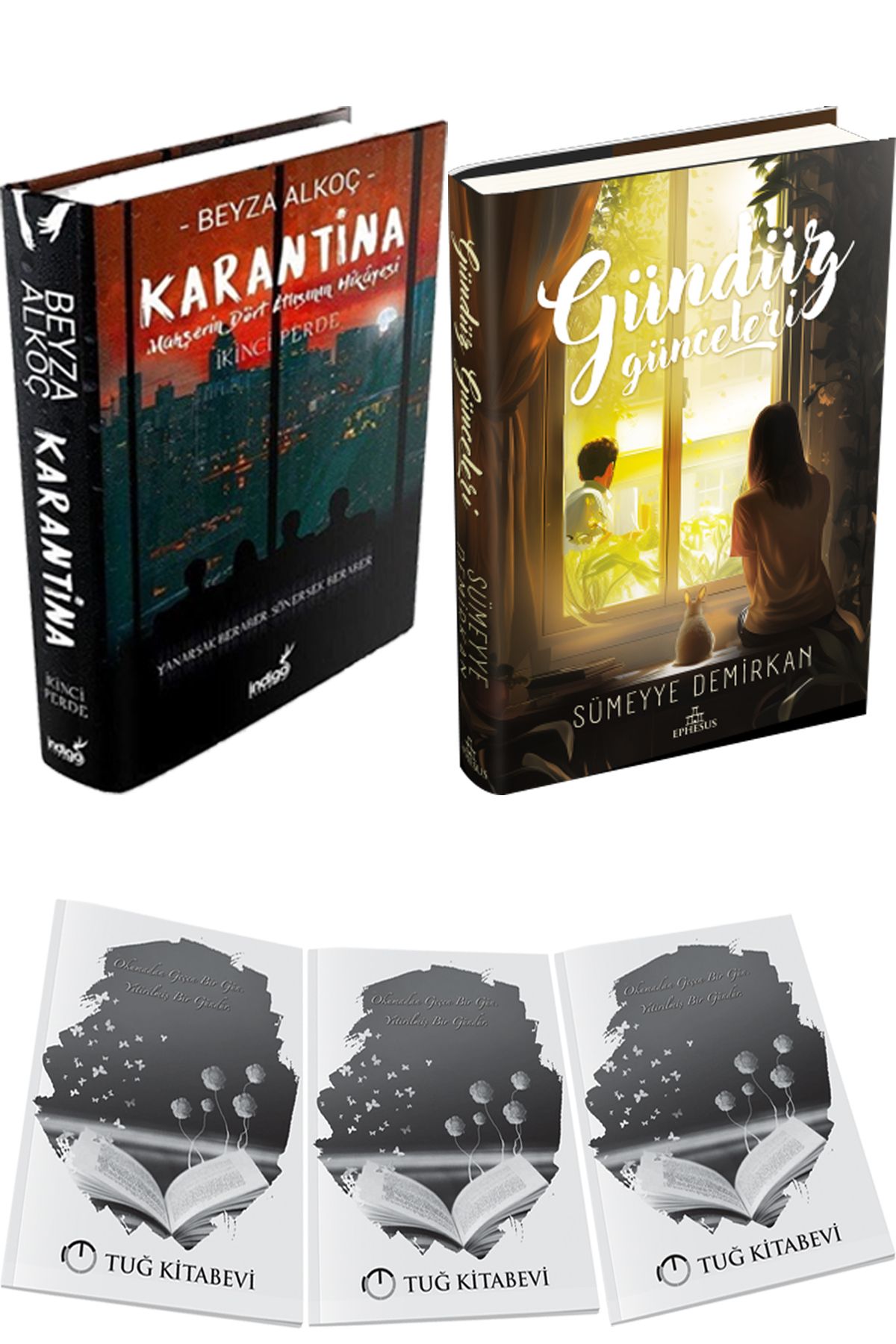 İndigo Kitap Karantina 2 Ciltli ve Gündüz Günceleri Ciltli + Hediyeli