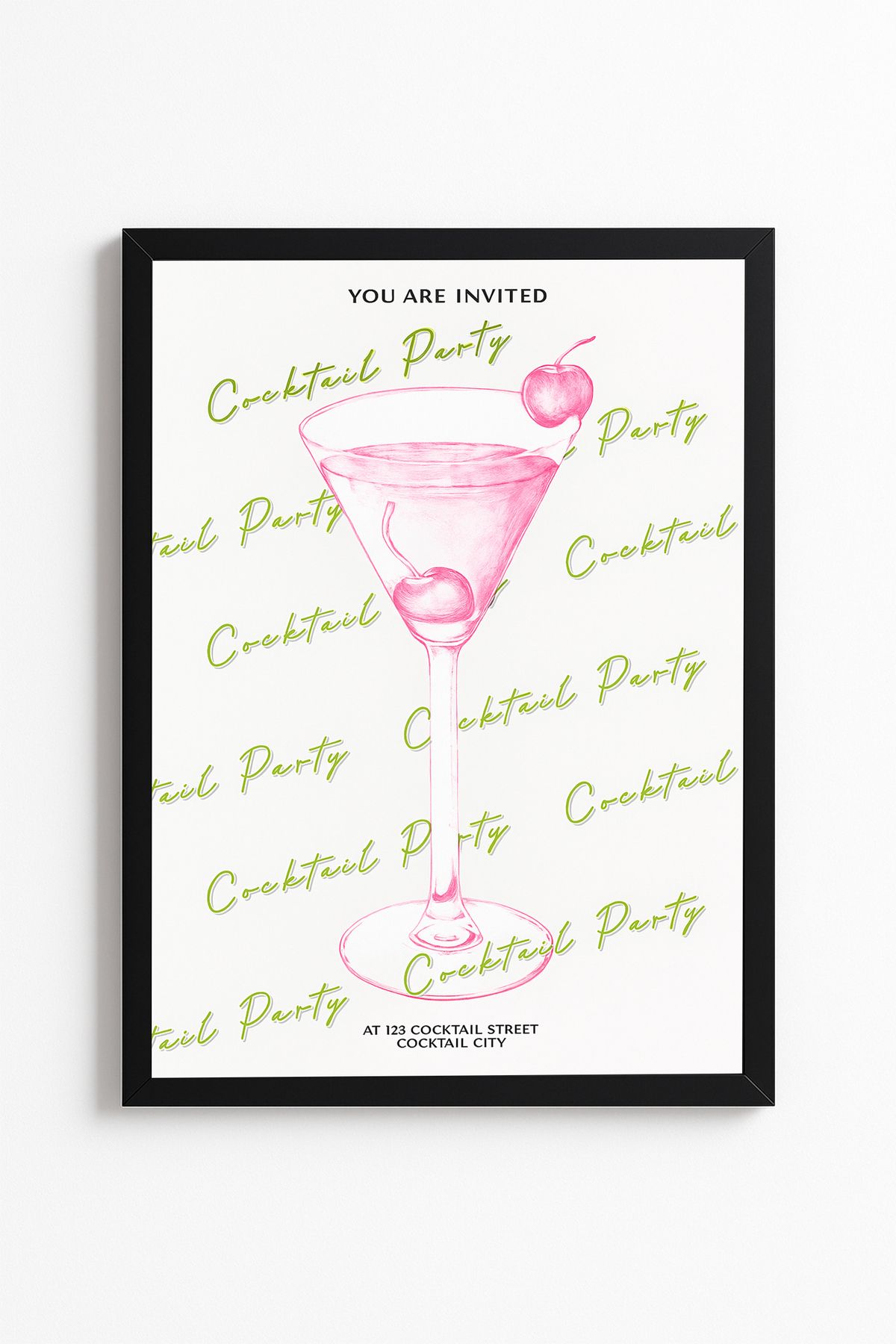 Patte Elixir Purity Cocktail Mix - Mutluluğun Kokteyli Poster - Çerçevesiz Duvar Sanatı Kaliteli Poster