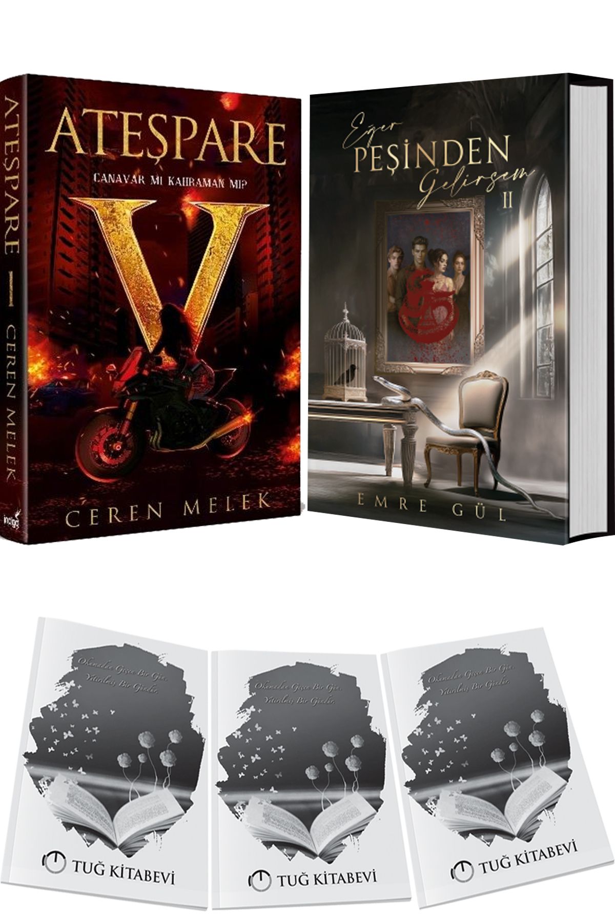 İndigo Kitap Ateşpare 1 Canavar mı Kahraman mı? Ciltli ve Eğer Peşinden Gelirsem 2 Ciltli + Hediyeli