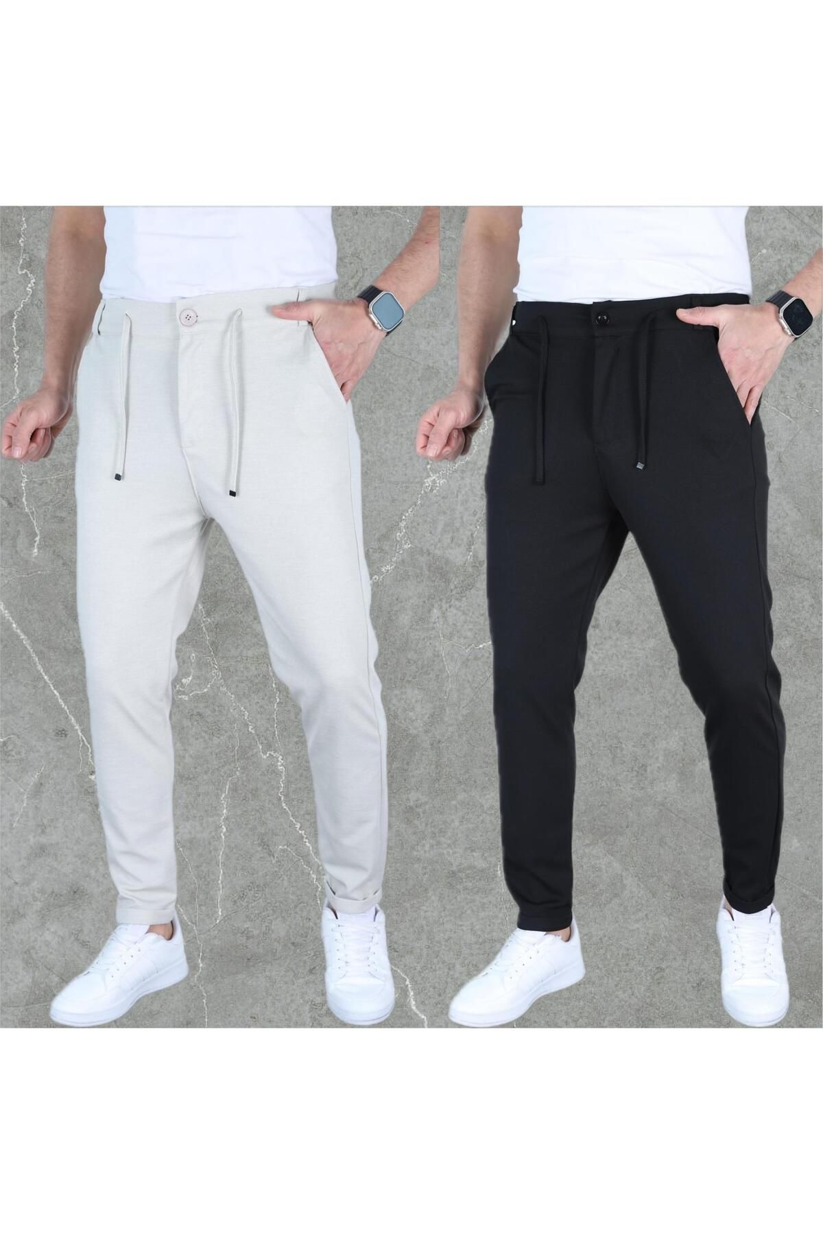 LC Waikiki 2 li Slim Fit Jogger Eşofman Altı - Rahat Kesim Günlük