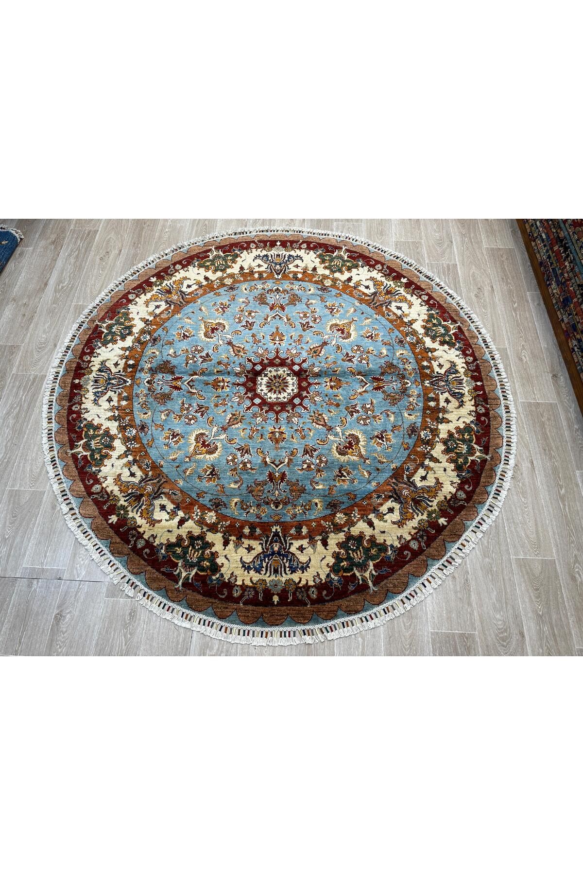 RD RAMAZAN DAĞ EL HALI SANATI El Dokuma Afgan Sultanı Halısıdır Birinci Sınıf Kalite Ebat 203x202