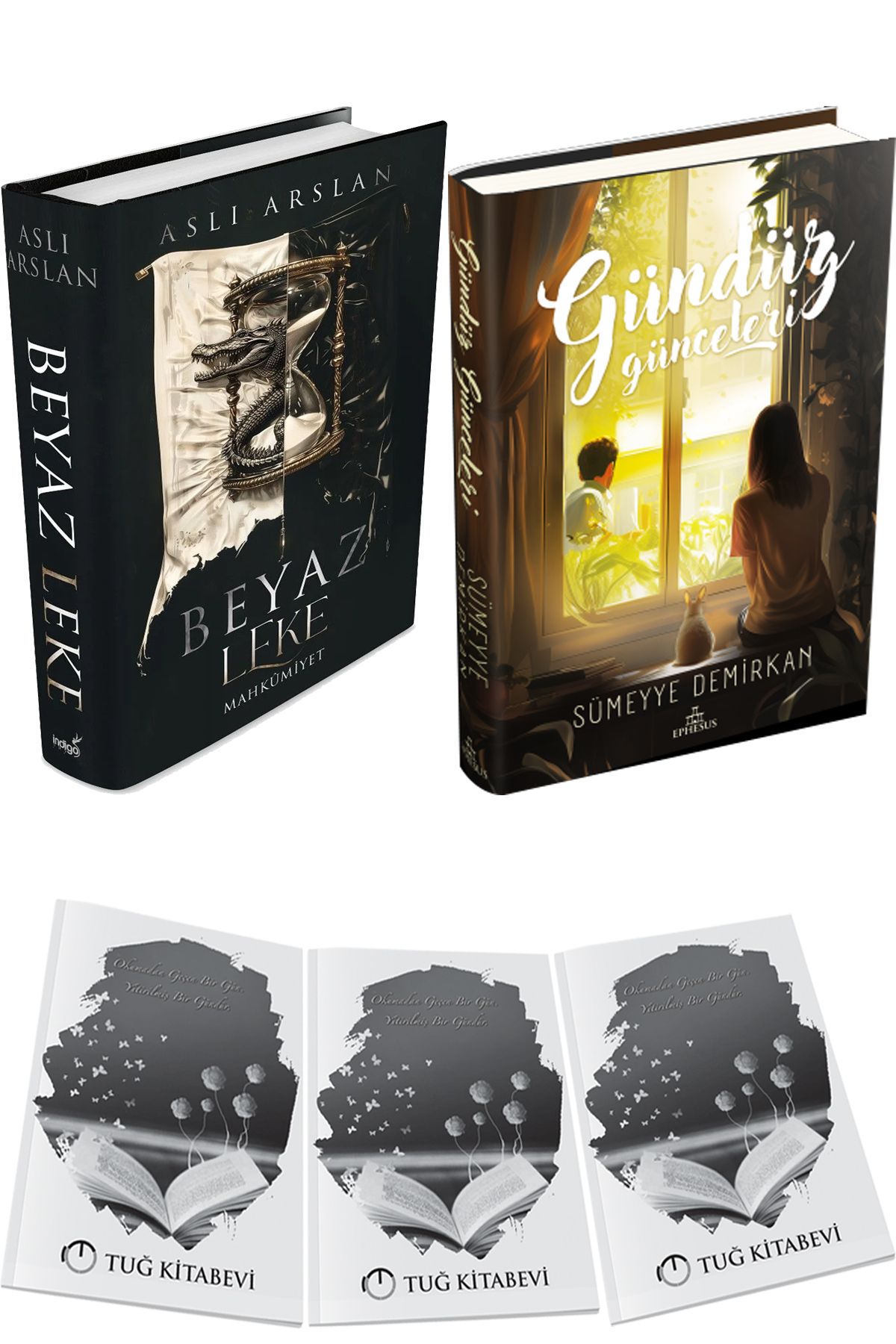 İndigo Kitap Beyaz Leke Mahkumiyet Ciltli ve Gündüz Günceleri Ciltli + Hediyeli