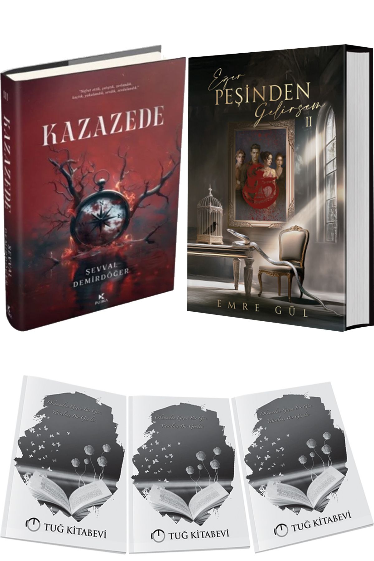 Pukka yayınları Kazazede 3 Ciltli ve Eğer Peşinden Gelirsem 2 Ciltli + Hediyeli
