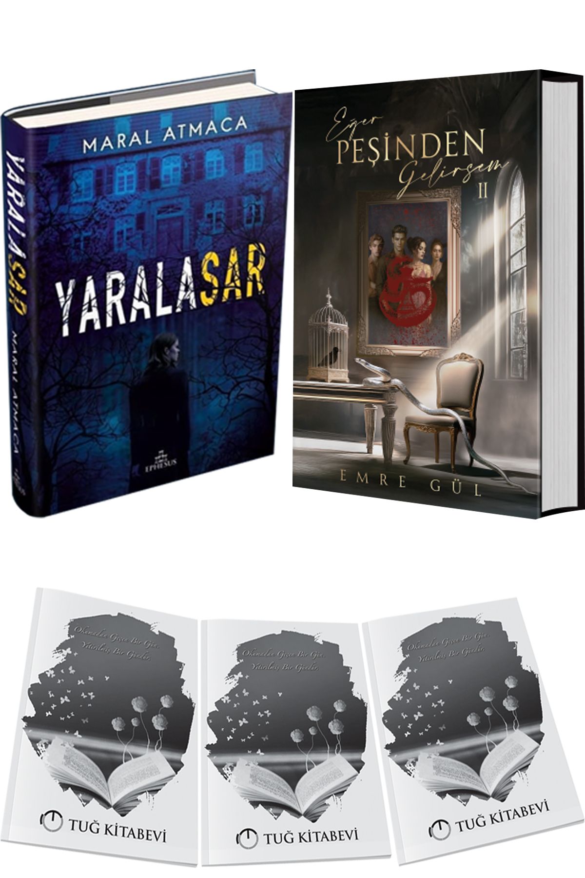 Ephesus Yayınları Yaralasar 1 Ciltli ve Eğer Peşinden Gelirsem 2 Ciltli + Hediyeli