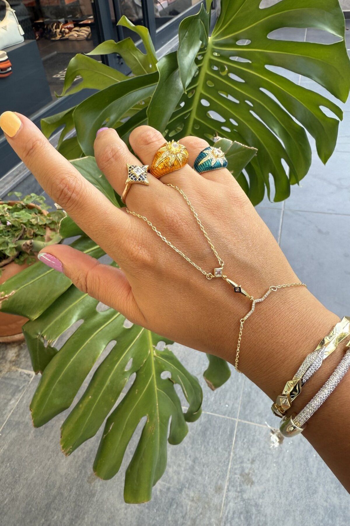 My Joyas Design 14K Altın Kaplama Ok Şahmeran