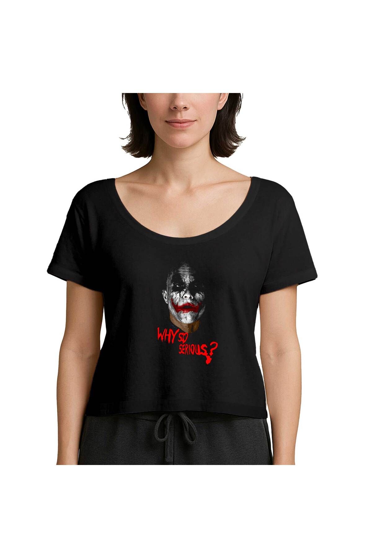 Z zepplin Joker How Alone You Really Are Siyah Kadın Tişört