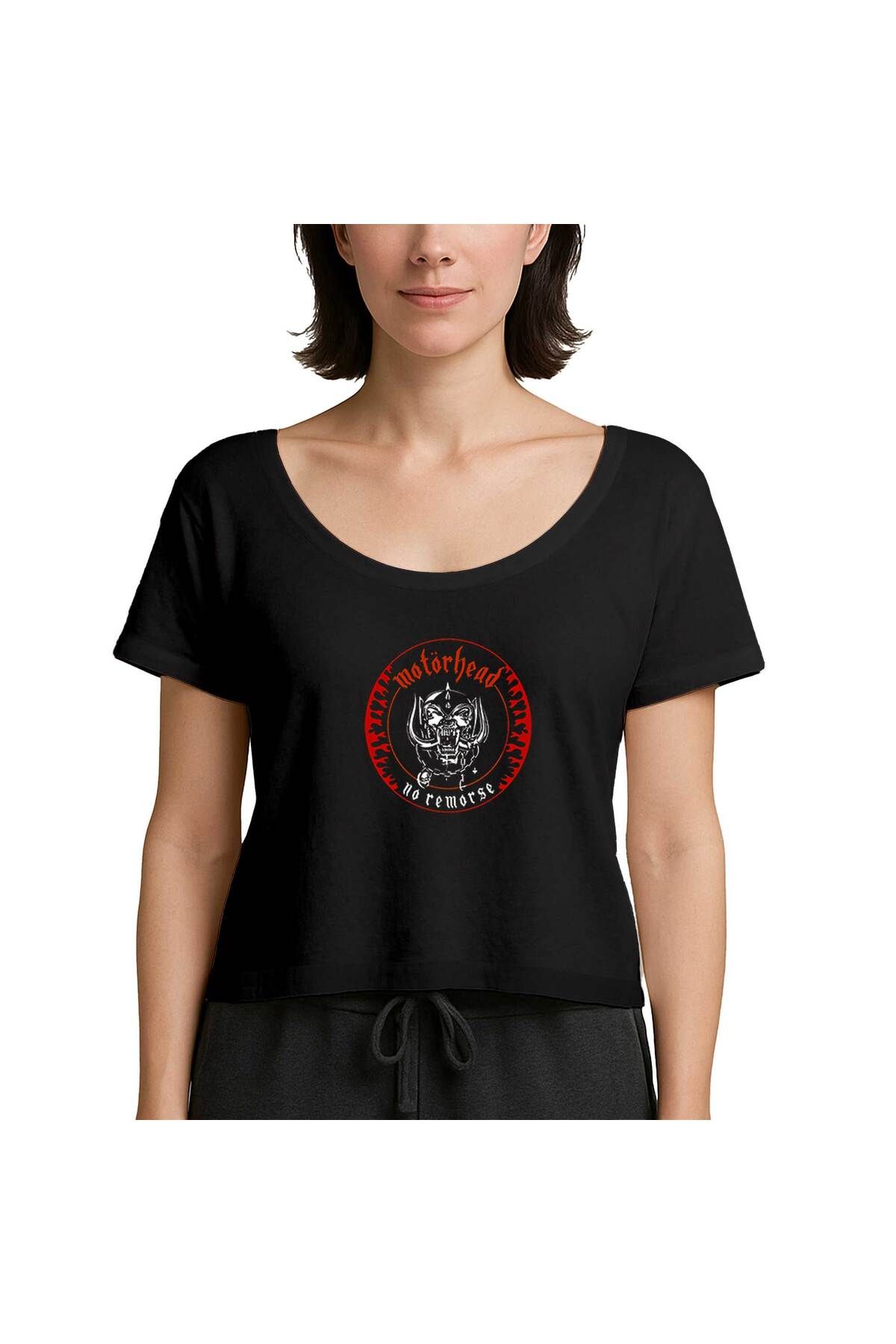 Z zepplin Motörhead No Remorse Siyah Kadın Tişört