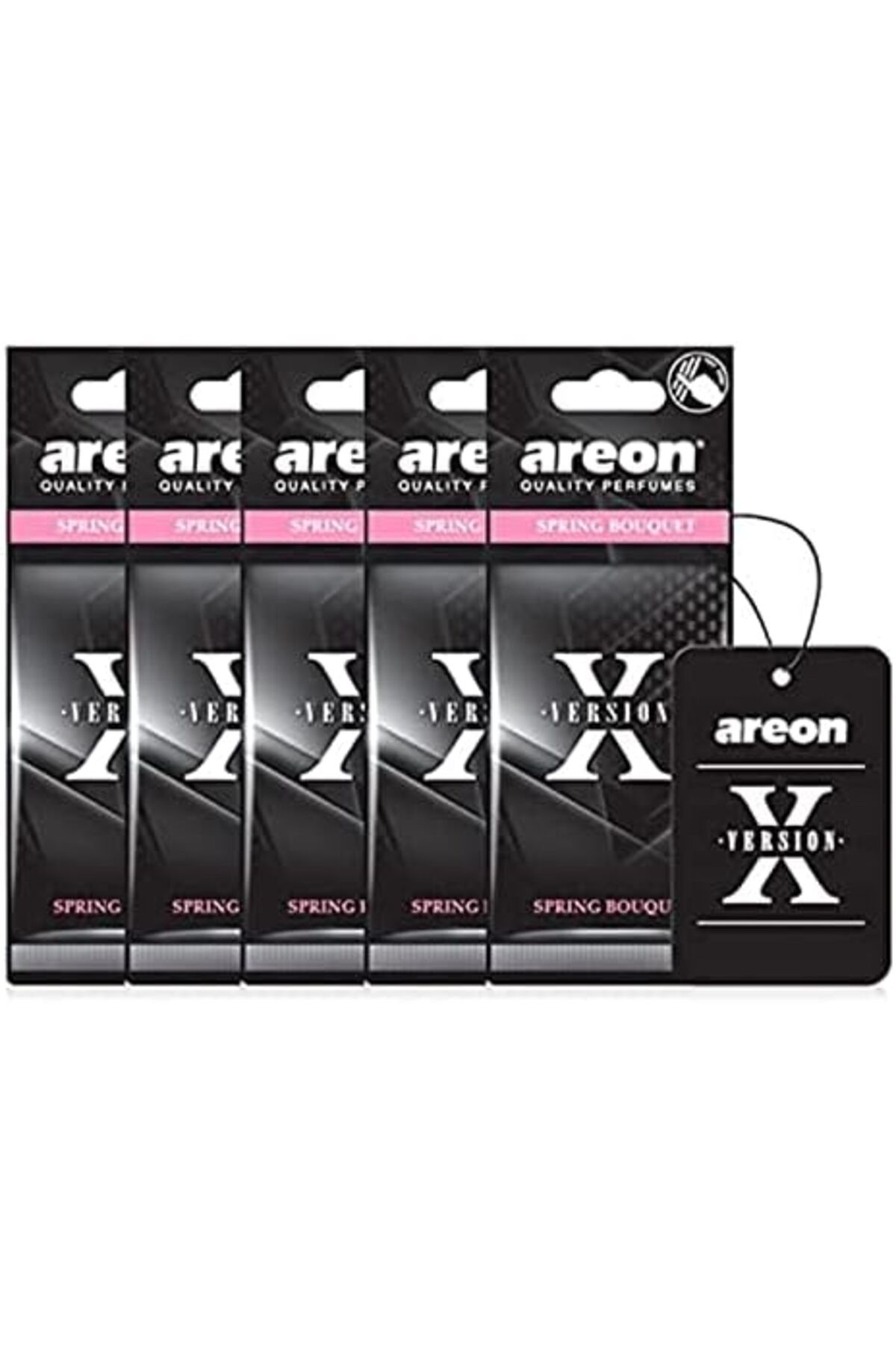Areon-أريون - معطر جو إصدار X برائحة باقة الربيع - (عبوة من 5 قطع) 2