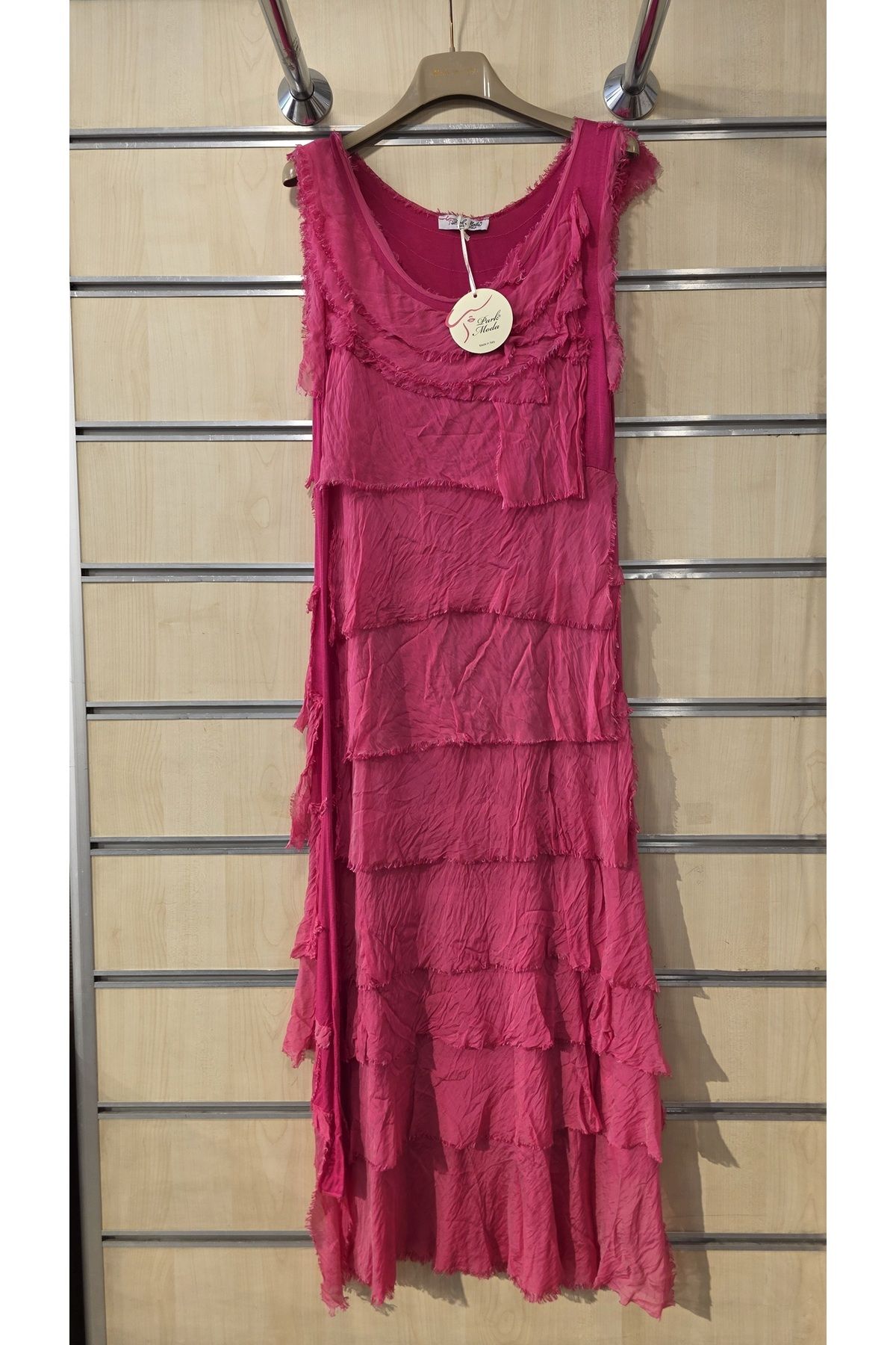 Park Moda İtalyan Kat Kat İpek Elbise