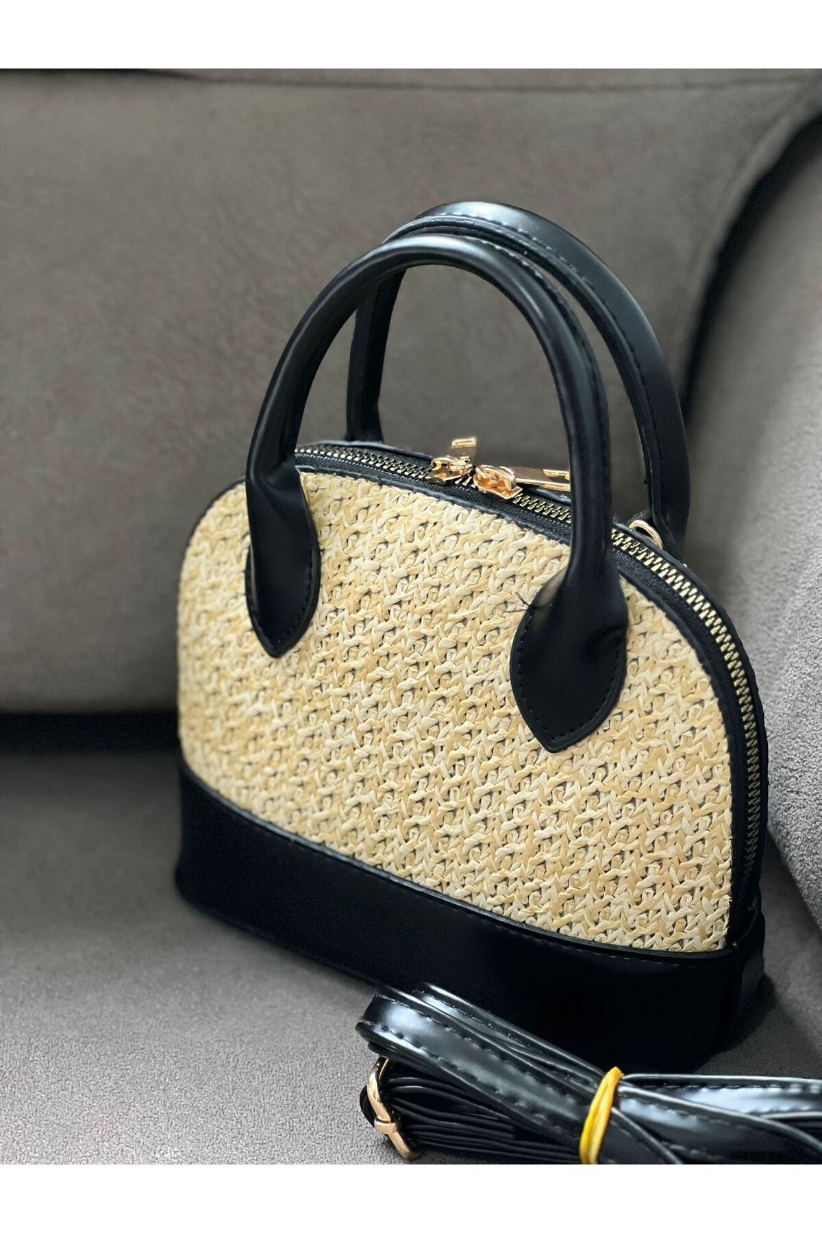 ST Bags Kadın Hasır Detaylı Yeni Sezon Çapraz Çanta