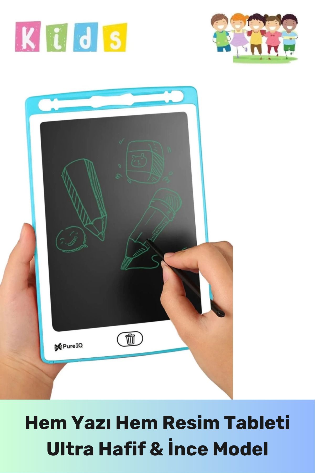 PeraNova Özel Seri Lcd Ekranlı Kalemli Dijital Çizim Tableti Yazı Tahtası Boyama Resim Akıllı Tablet 8,5 Inç